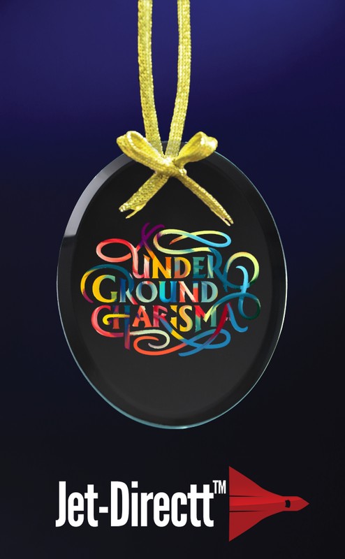 Picture of Jade Oval Ornament w/ Jet Directt Imprint