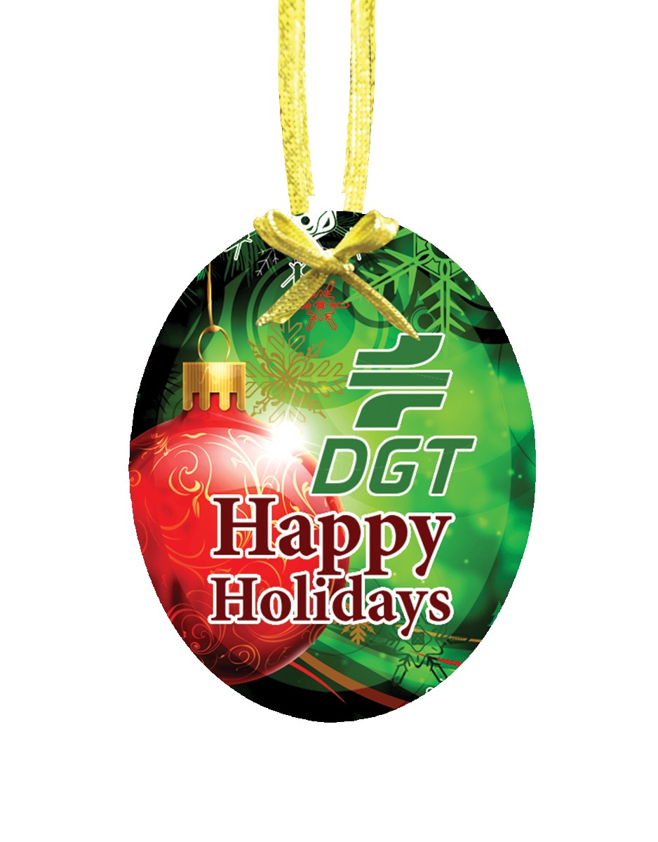 Picture of Jade Oval Ornament w/ Jet Directt Imprint