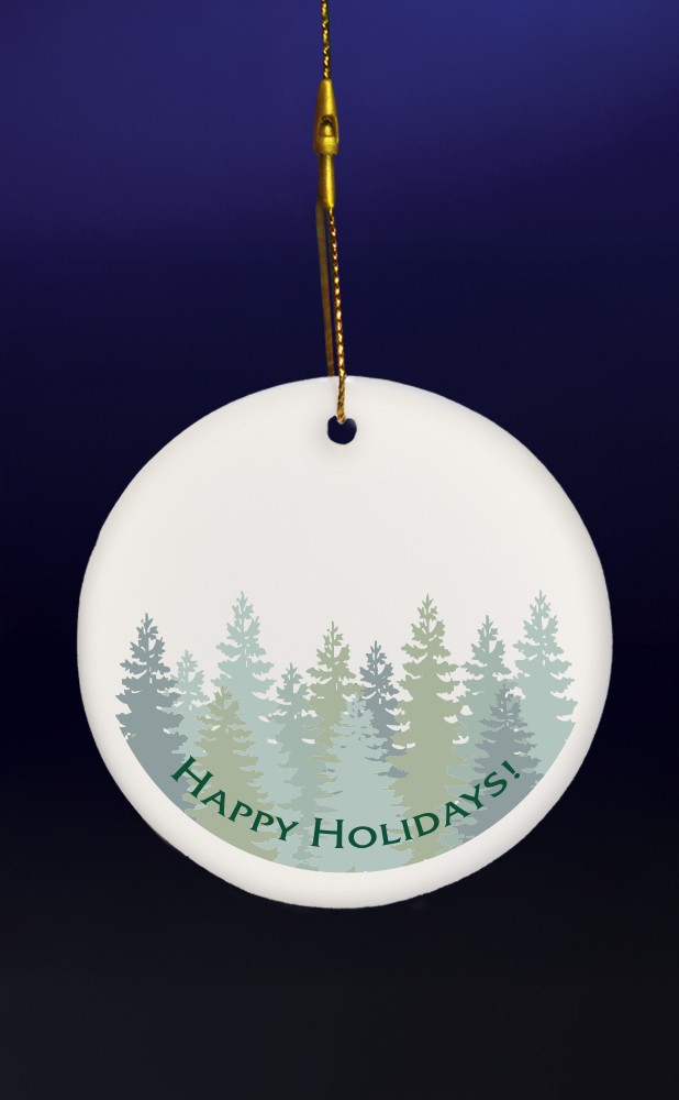 Picture of 3" Round Ceramic Ornament