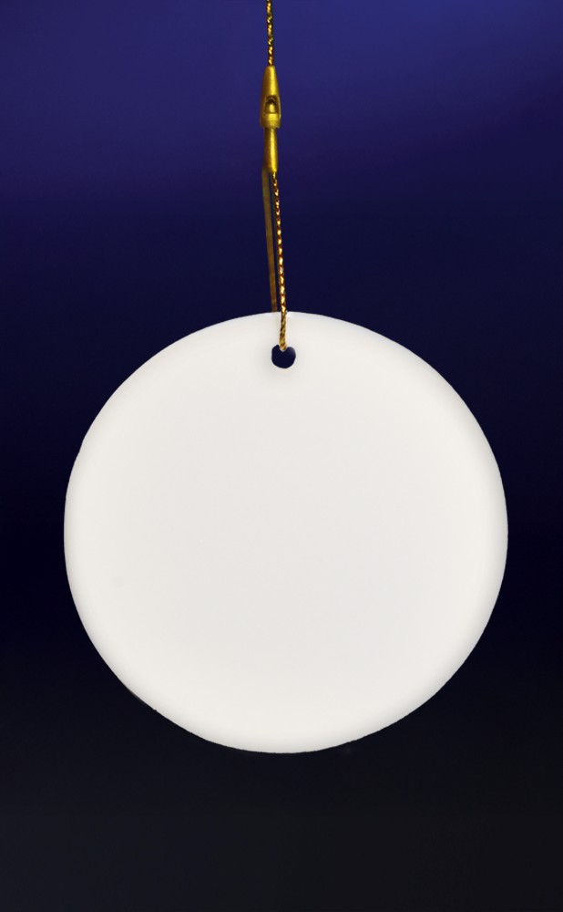 Picture of 3" Round Ceramic Ornament