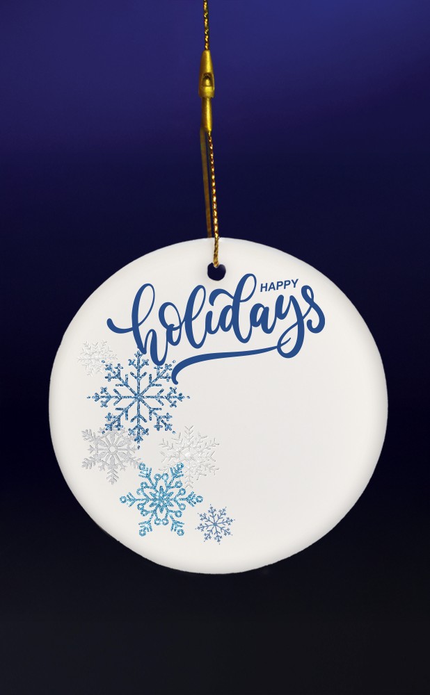 Picture of 3" Round Ceramic Ornament