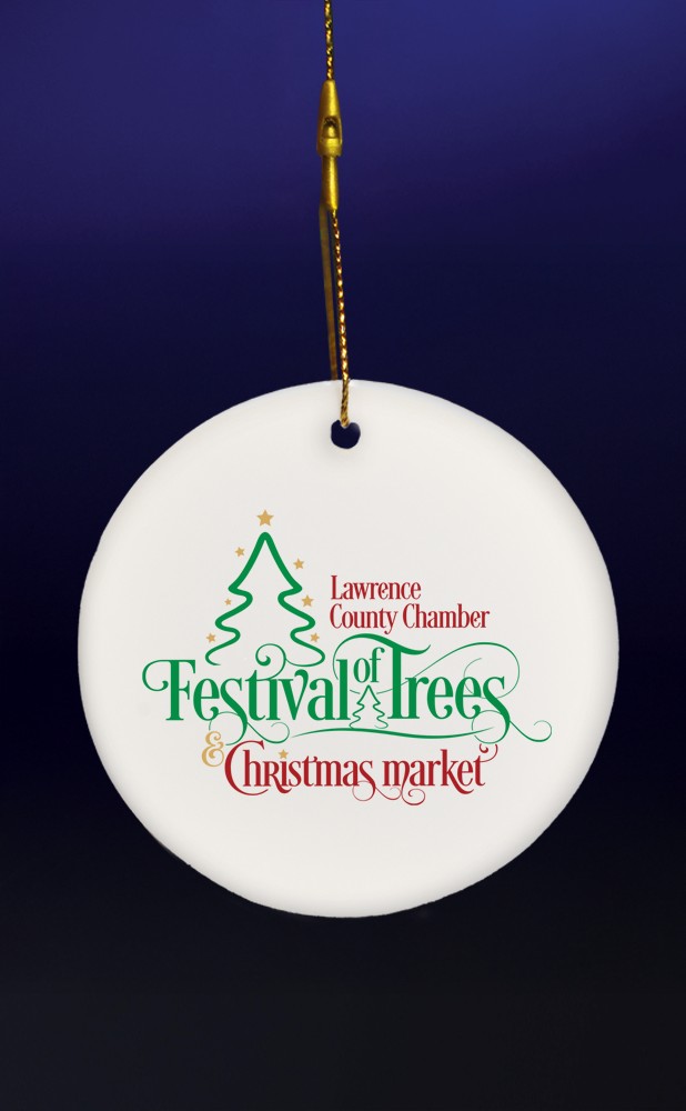 Picture of 3" Round Ceramic Ornament