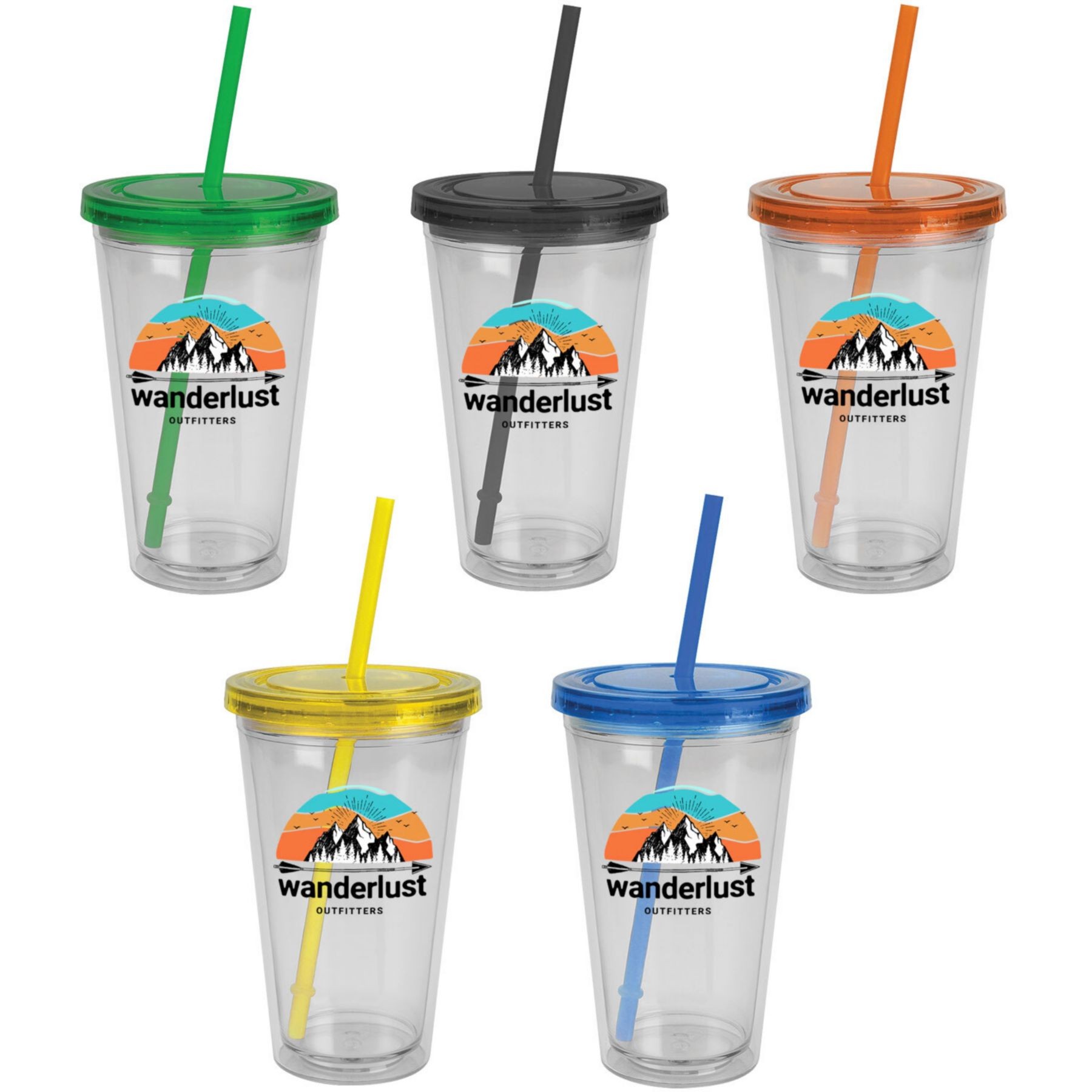 Picture of Full Color Wrap Sunsplash Tumbler 16 Oz