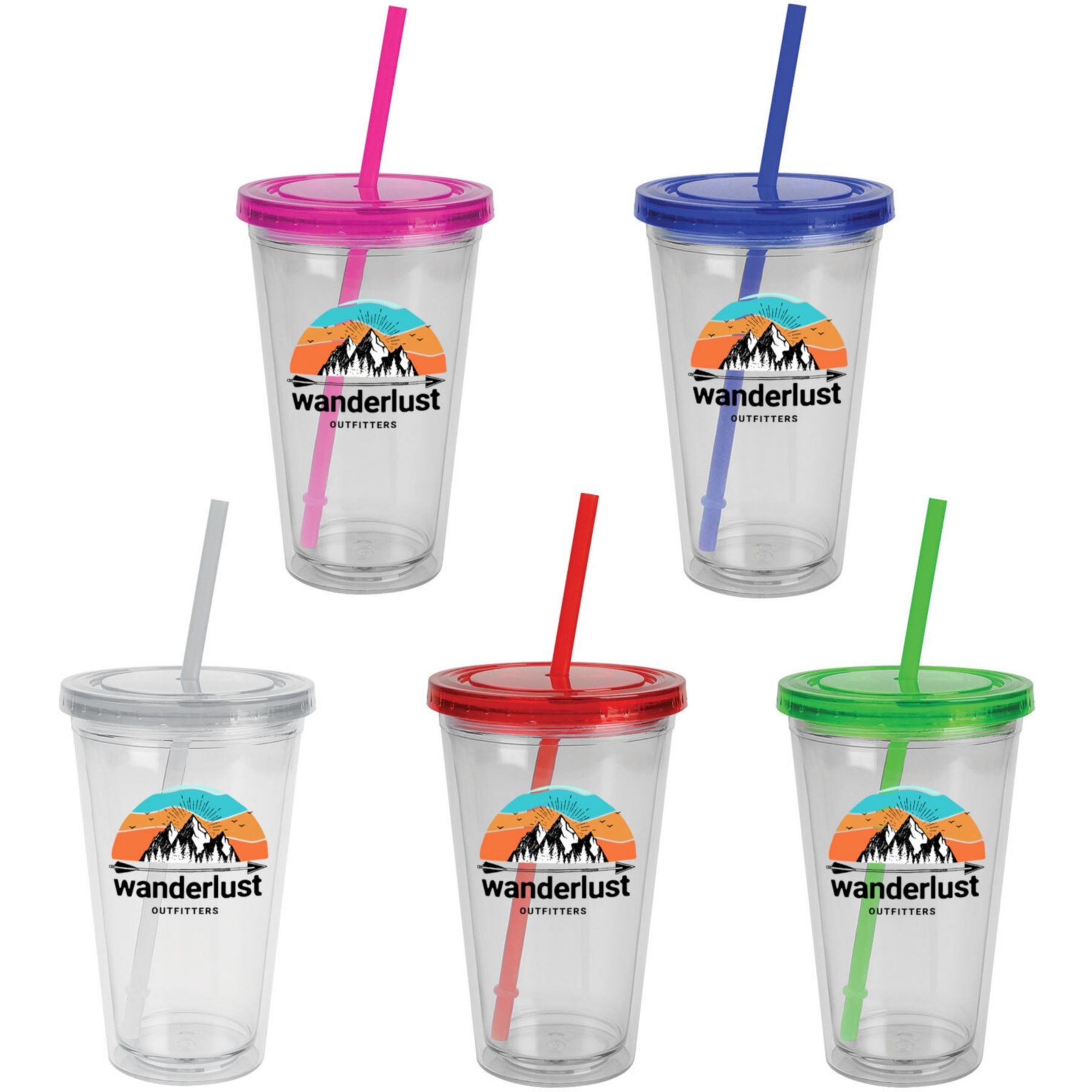 Picture of Full Color Wrap Sunsplash Tumbler 16 Oz