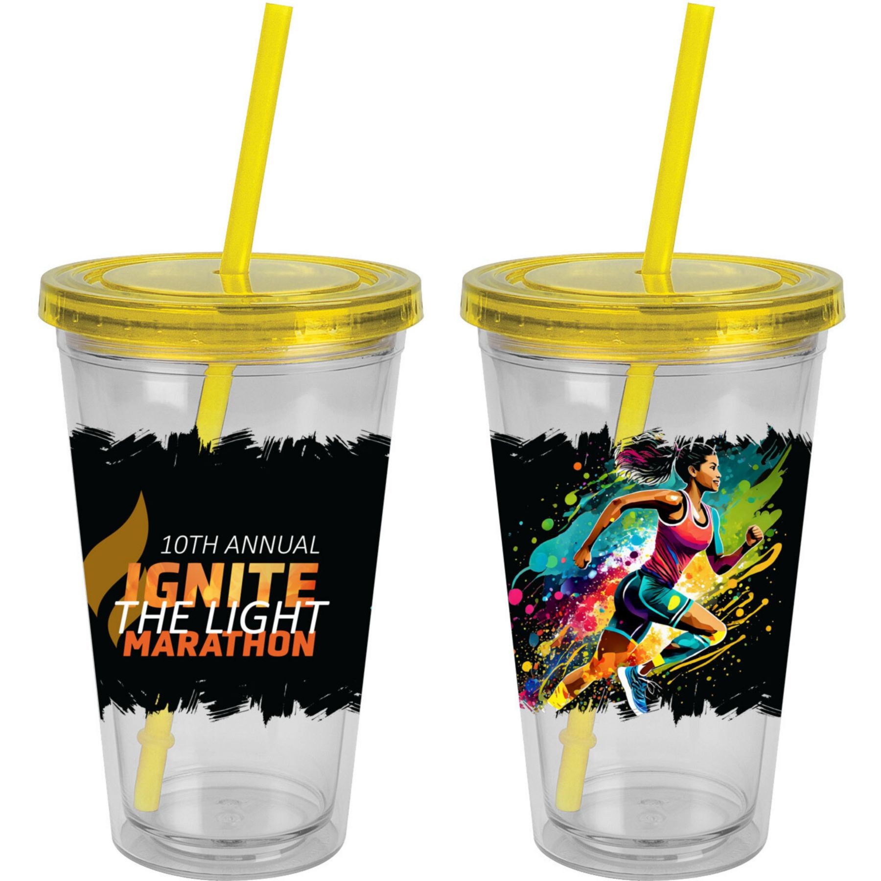 Picture of Full Color Wrap Sunsplash Tumbler 16 Oz