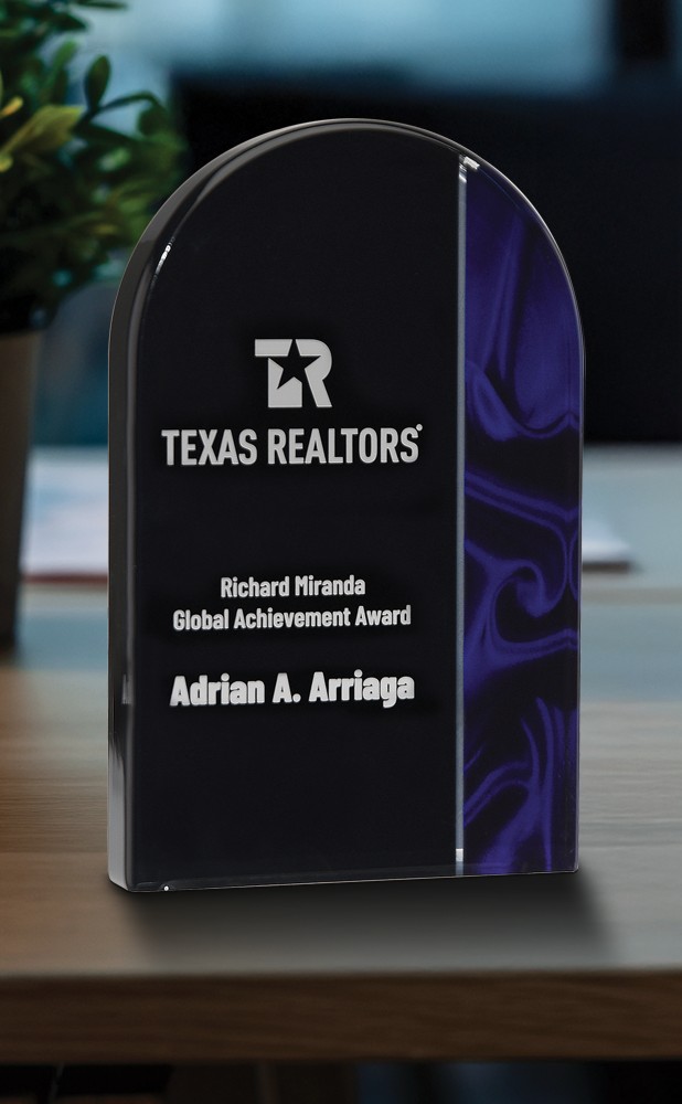 Picture of Arch Blue Acrylic Award