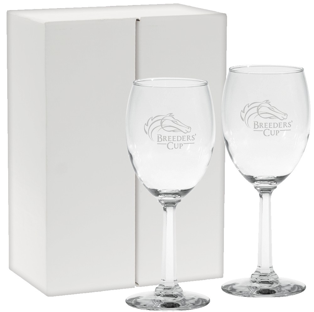 Picture of 10 Oz. Etched Napa Valley Goblet Gift Set