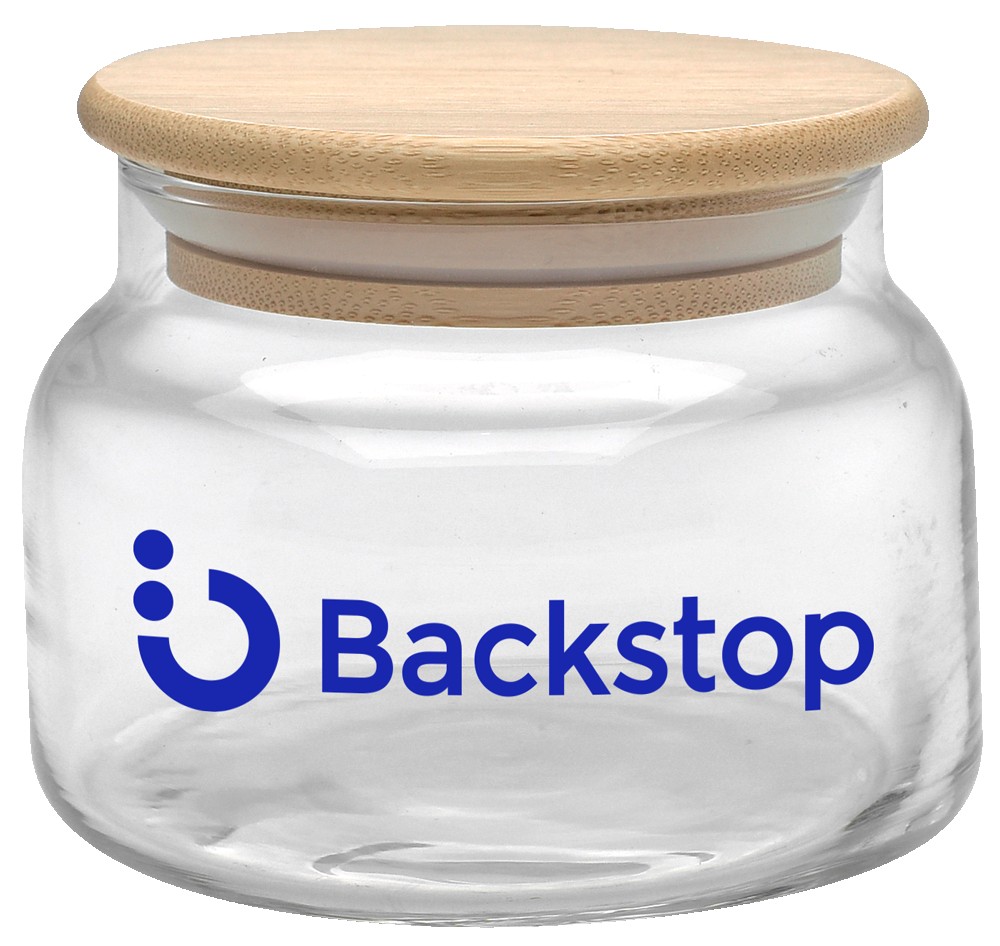 Picture of 8 oz. Apothecary Jar with Bamboo Lid