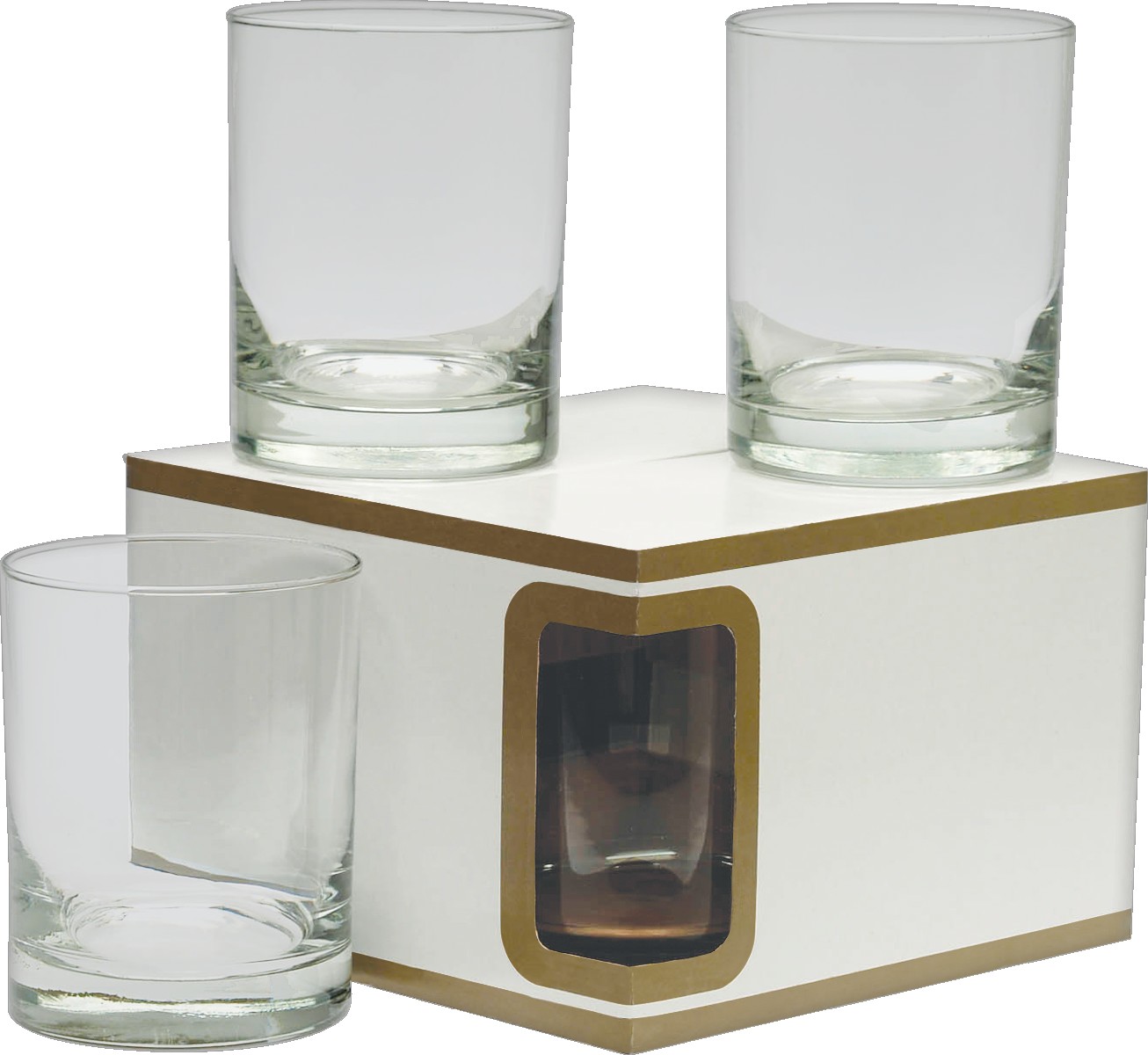 Picture of 14 Oz. Premium Set Of 4 DOF Glasses- Etched