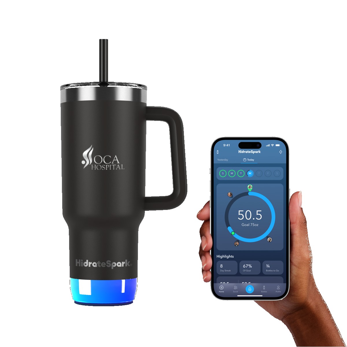 Picture of HidrateSpark® 30 oz. PRO 2 Tumbler, Laser, Standard