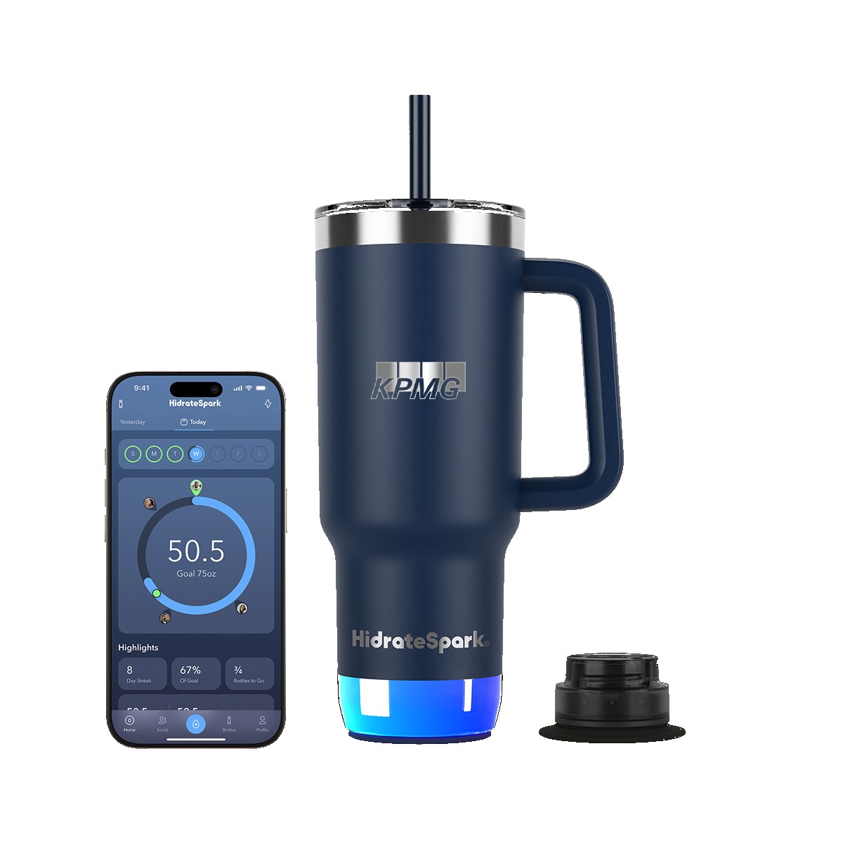 Picture of HidrateSpark® 30 oz. PRO 2 Tumbler, Laser, Standard