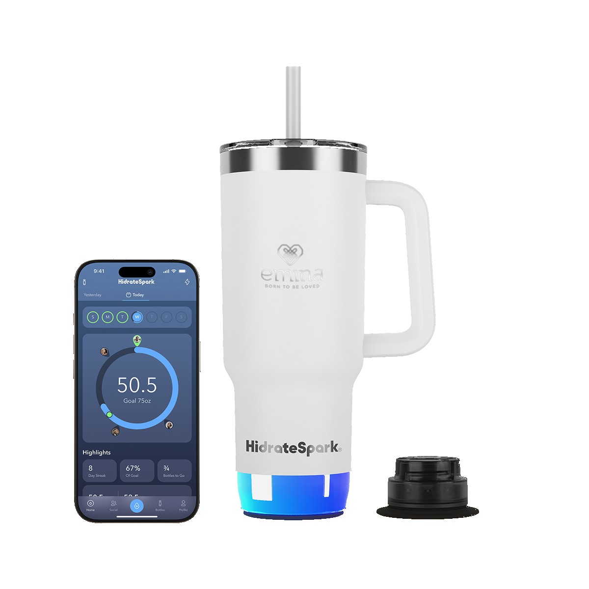 Picture of HidrateSpark® 30 oz. PRO 2 Tumbler, Laser, Standard