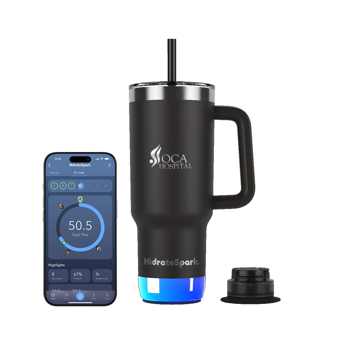 Picture of HidrateSpark® 30 oz. PRO 2 Tumbler, Laser, Standard