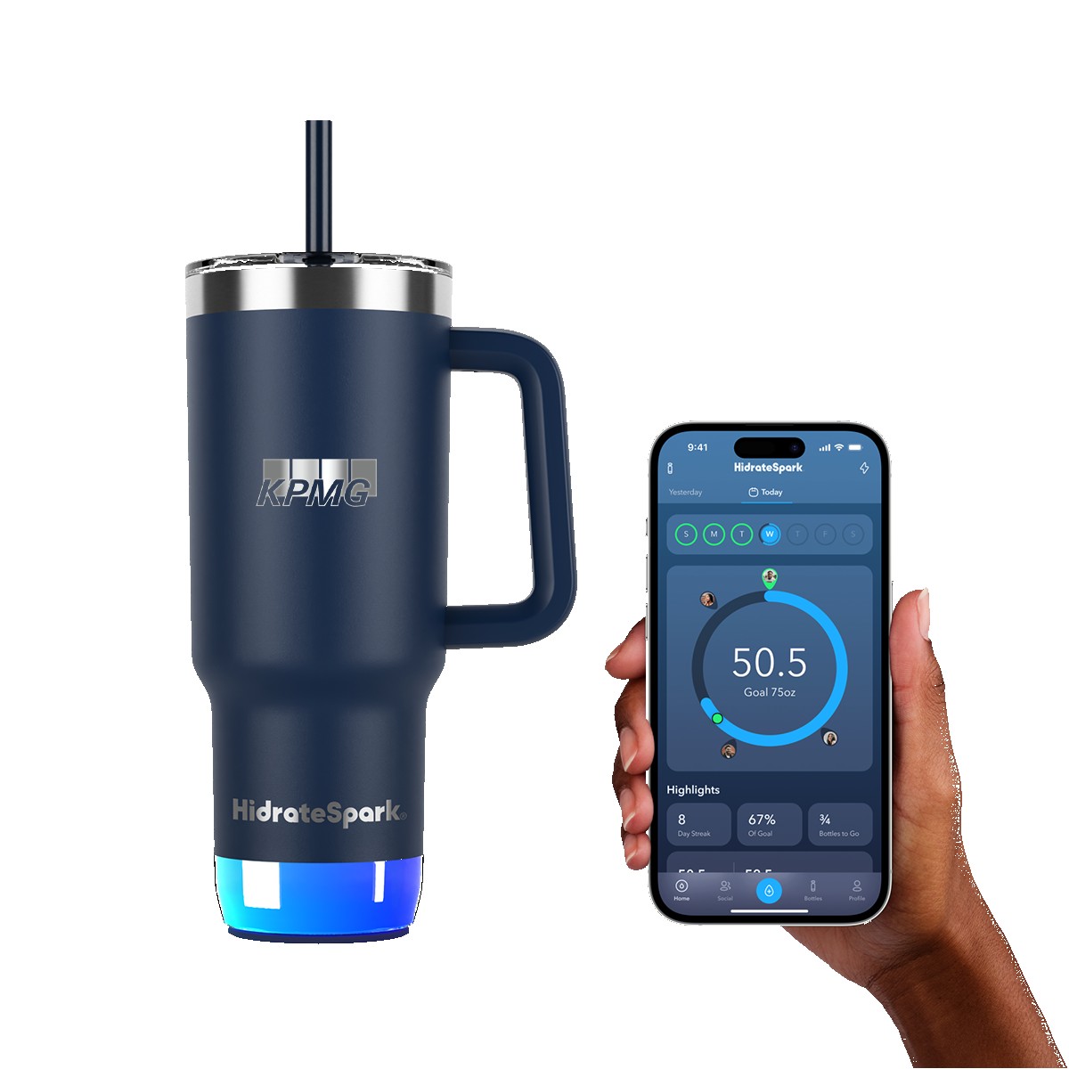 Picture of HidrateSpark® 30 oz. PRO 2 Tumbler, Laser, Standard