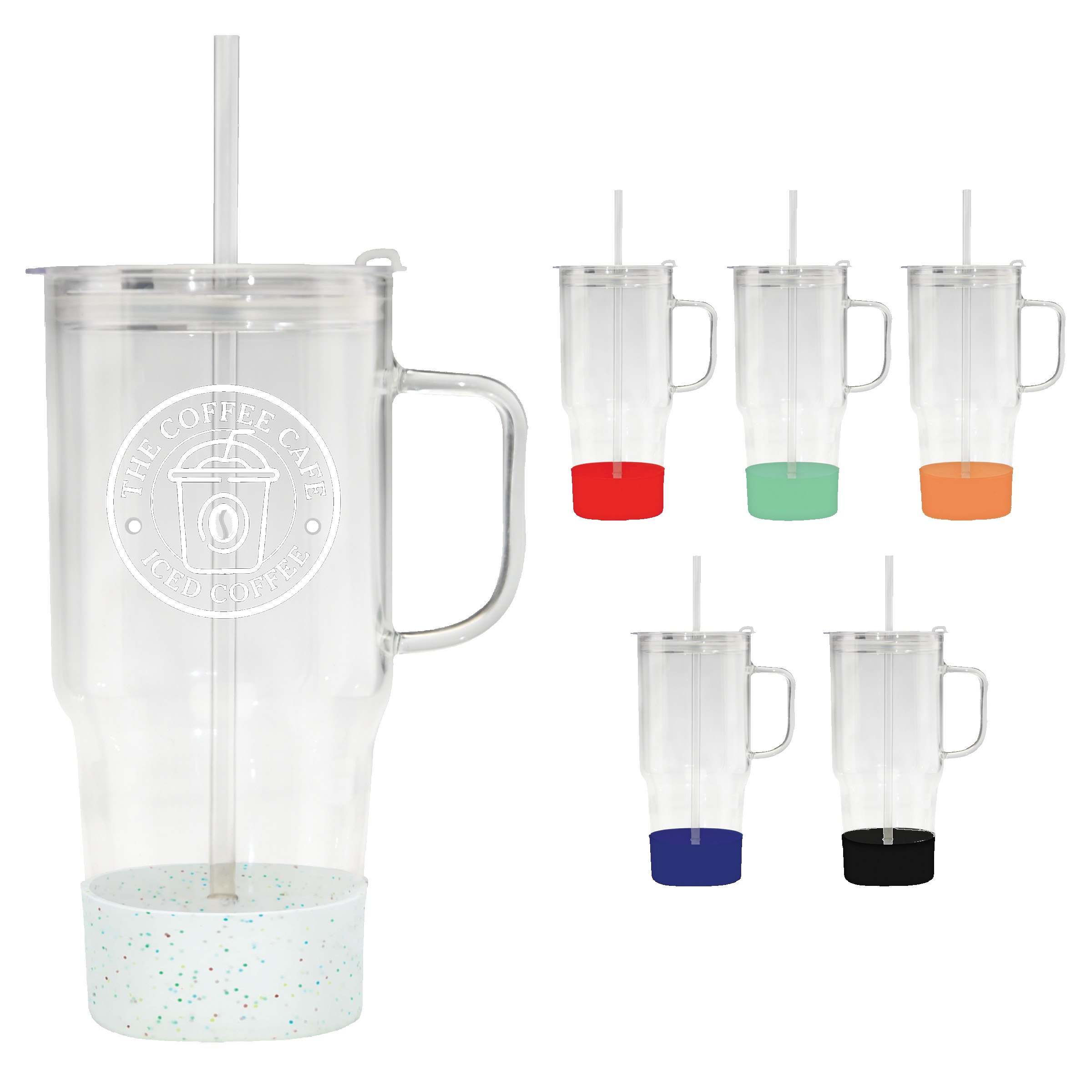Picture of 40 Oz. Etched Café America® Borosilicate Glass Tumbler
