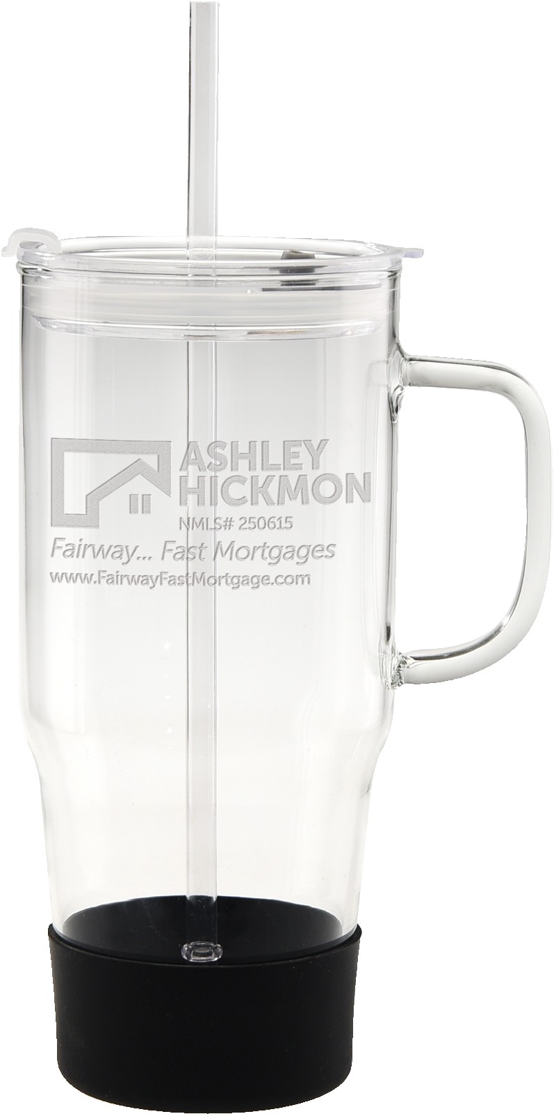 Picture of 40 Oz. Etched Café America® Borosilicate Glass Tumbler