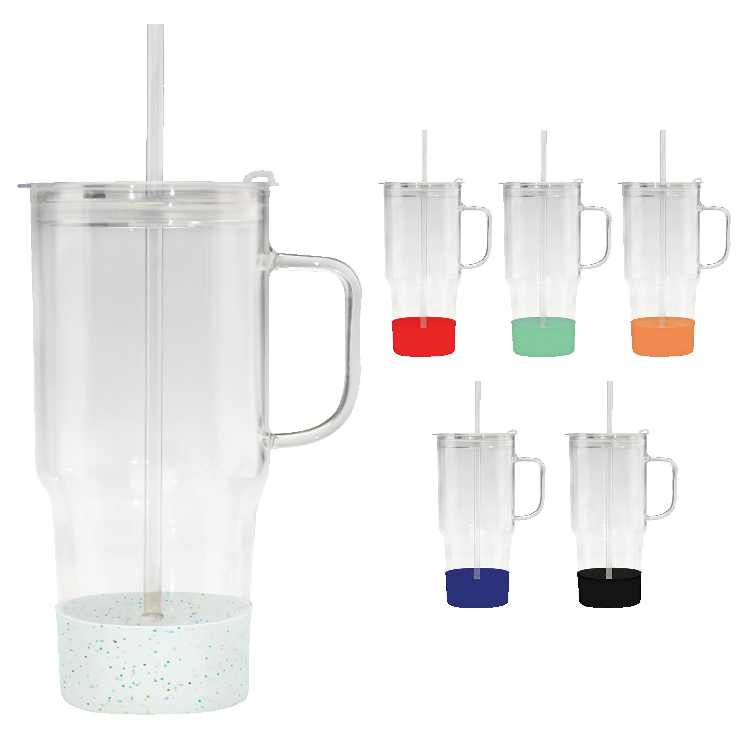 Picture of 40 Oz. Etched Café America® Borosilicate Glass Tumbler