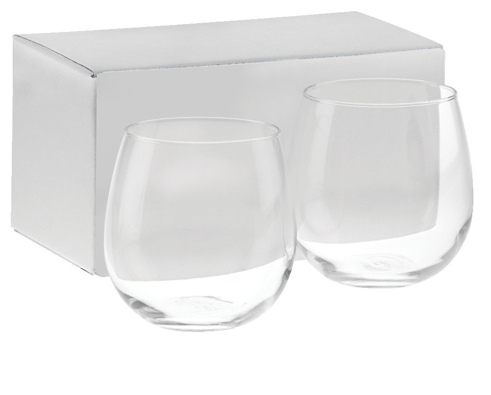 Picture of 16.75 Oz. Etched Stemless Red Wine Gift Set