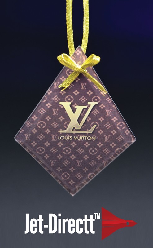 Picture of Jade Diamond Ornament w/Jet Directt Imprint