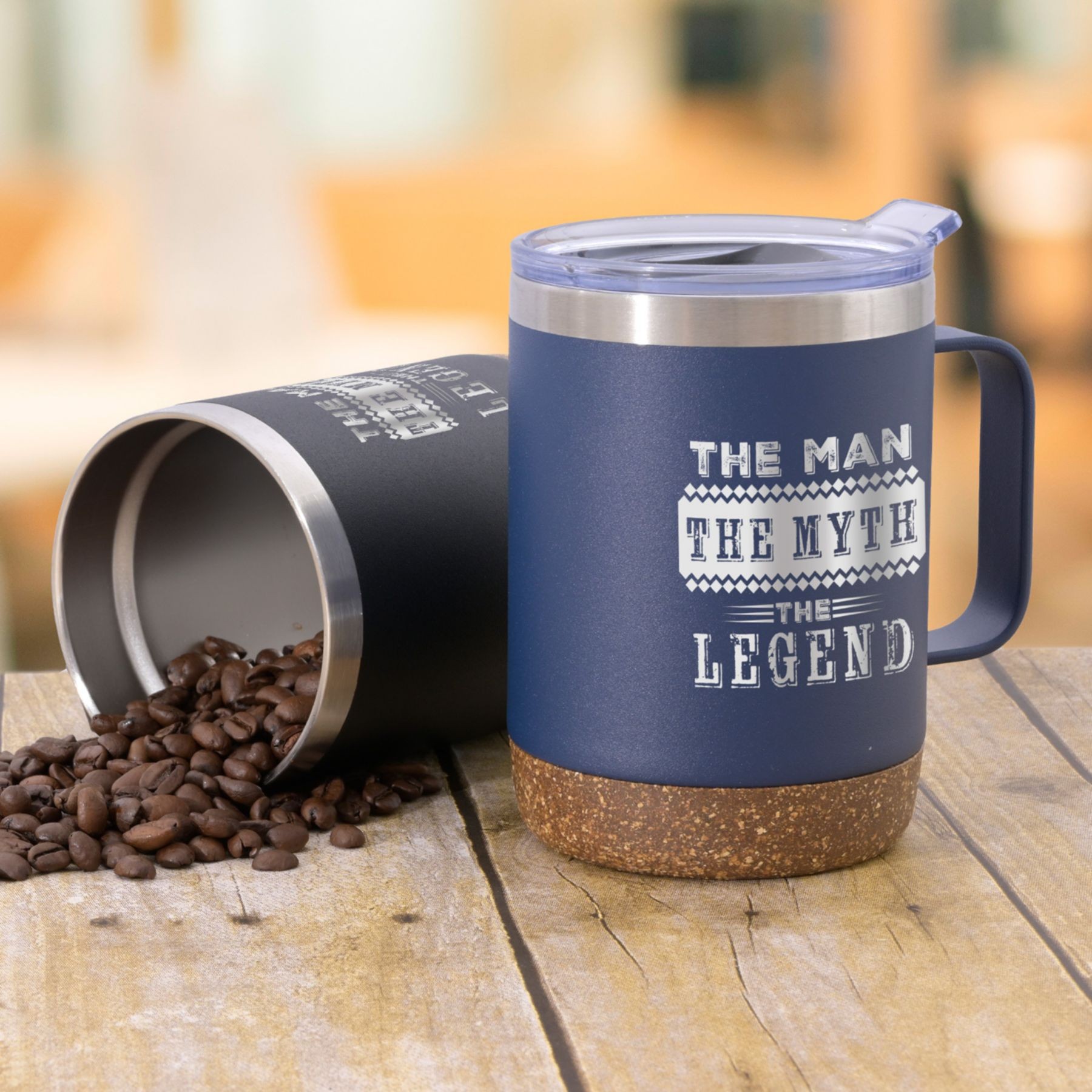Picture of Pod Cork Bottom Stainless Mug 12 Oz