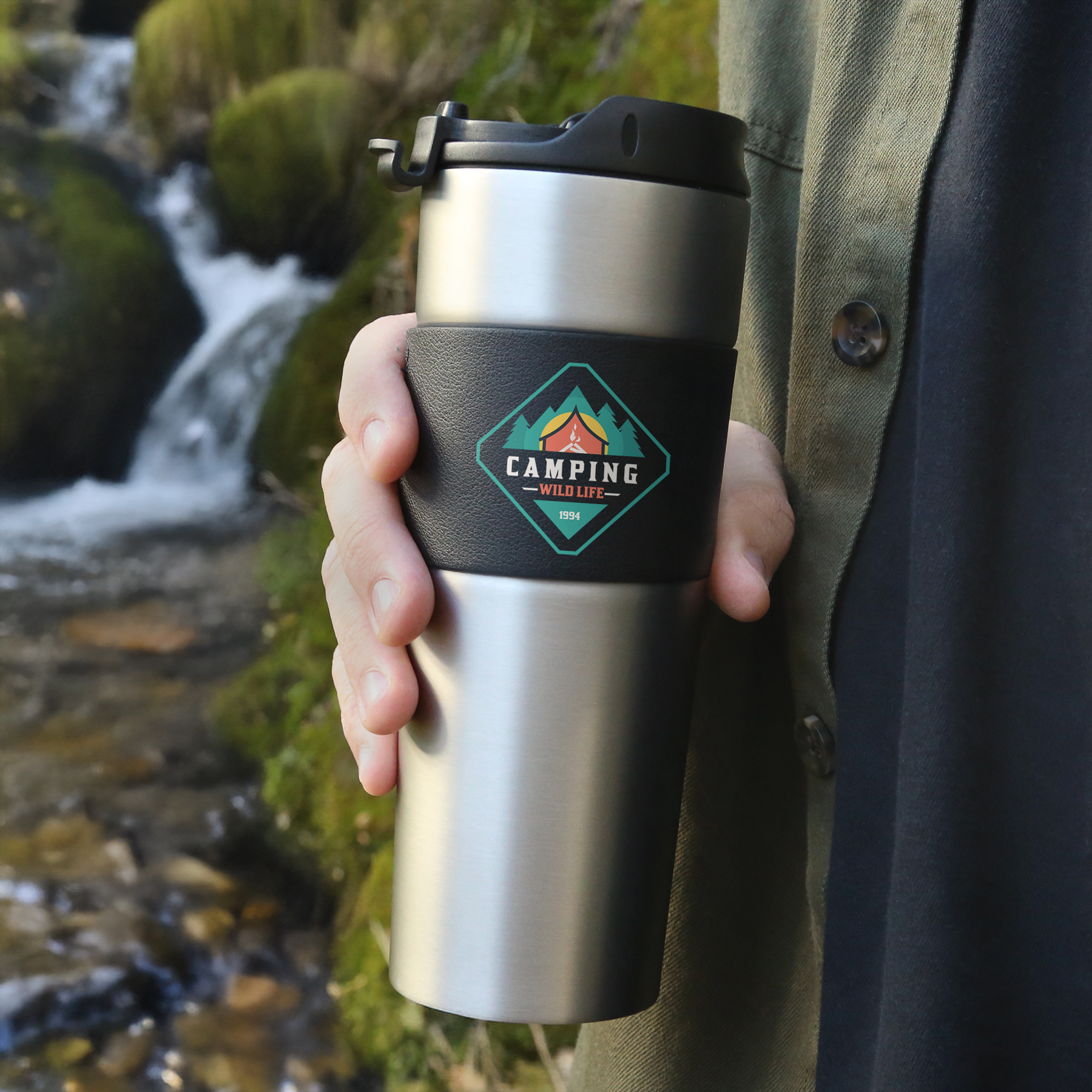 Picture of French Presso Stainless Coffee Tumbler