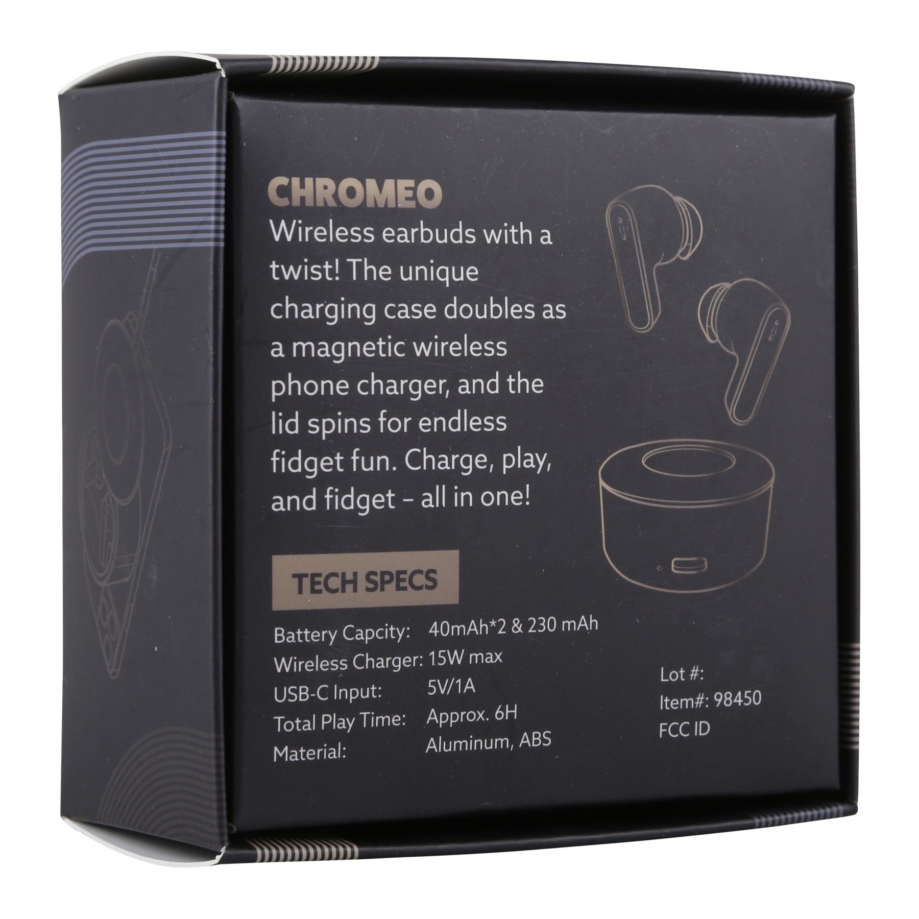 Picture of Chromeo Wireless Earbuds And Wireless Charger
