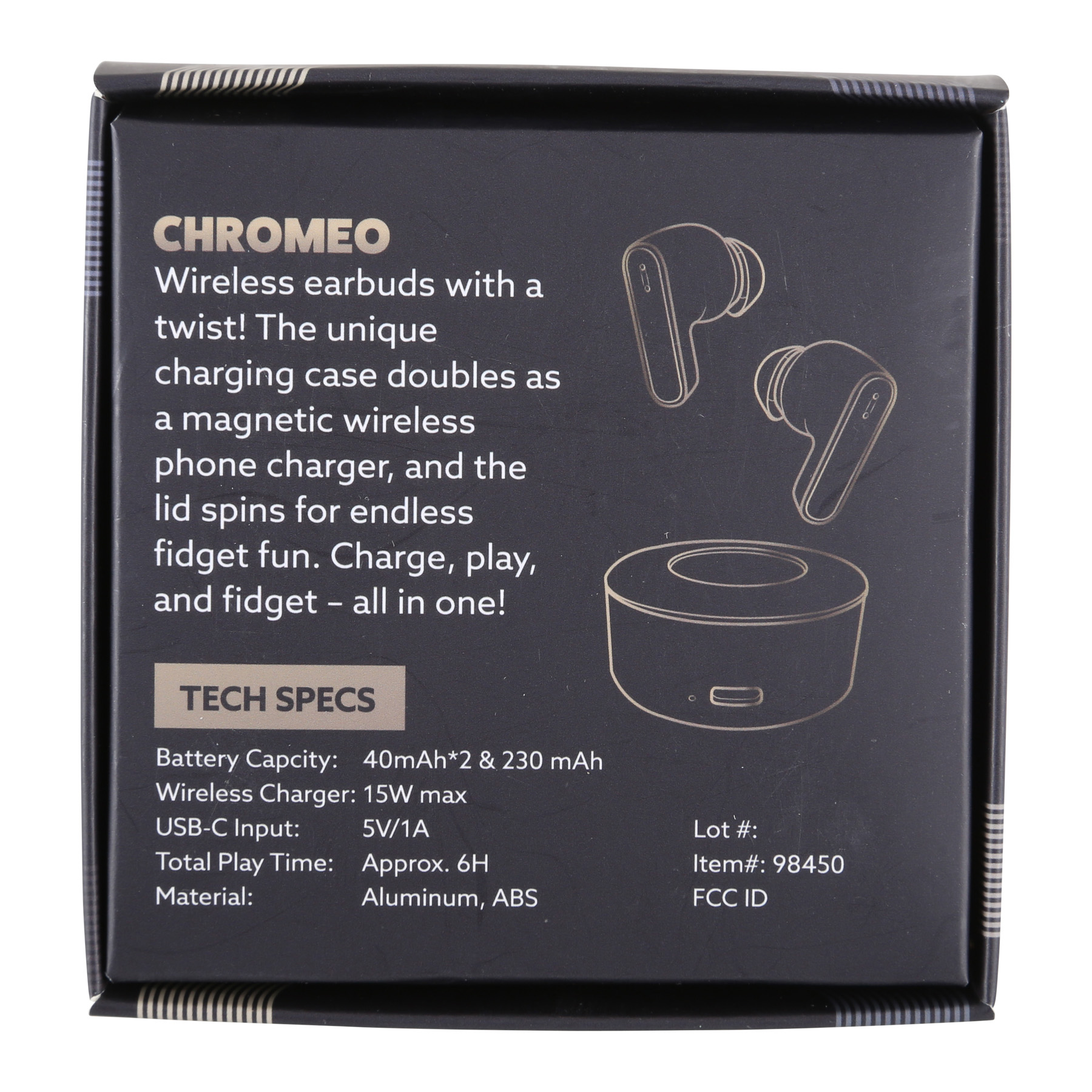 Picture of Chromeo Wireless Earbuds And Wireless Charger