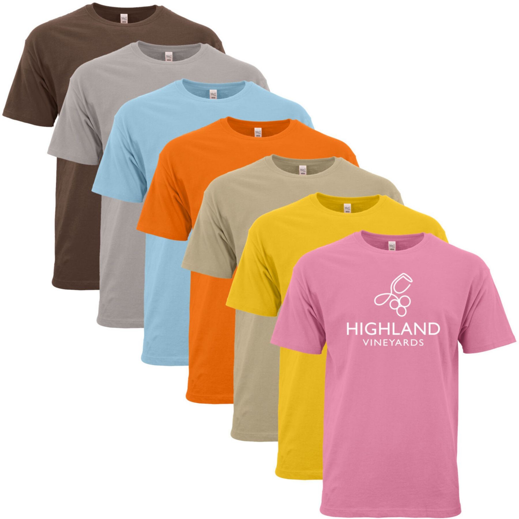 Picture of M&O Unisex Gold Soft T-Shirt 100% Cotton Screened
