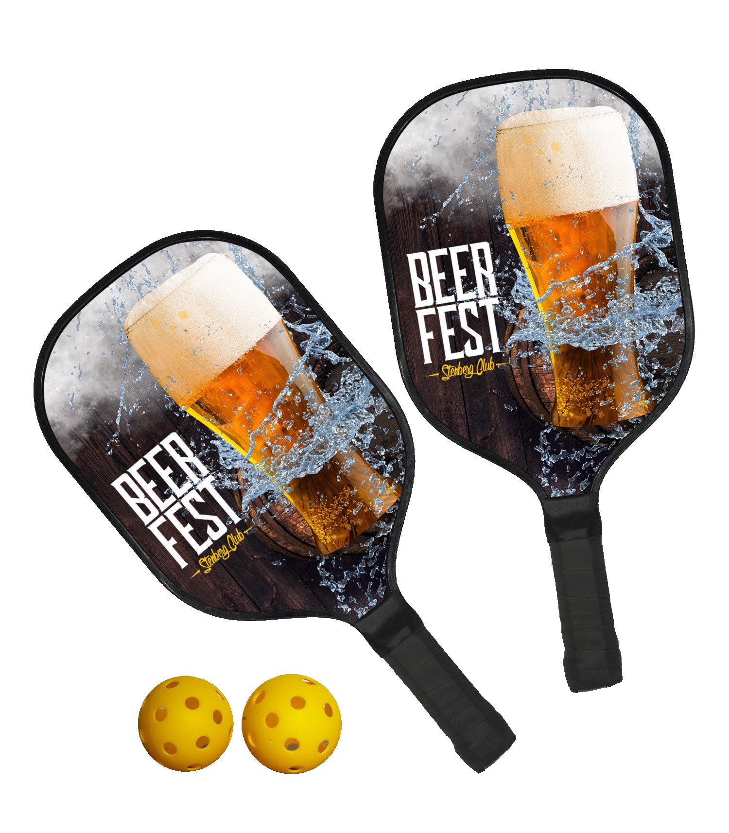Picture of Smasher Pickleball Set Black (Full Color)