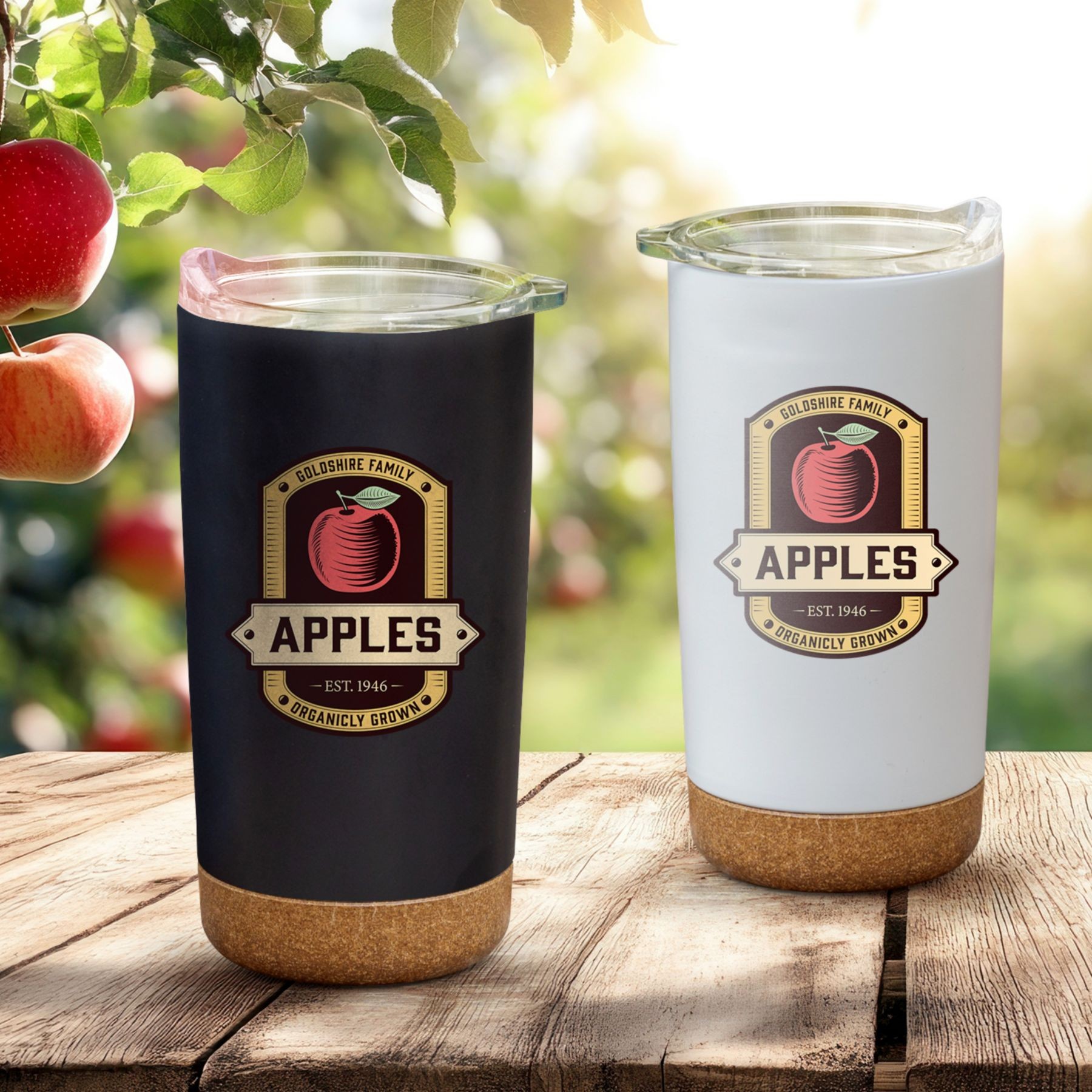 Picture of Full Color Cork Bottom Tumbler 18 Oz