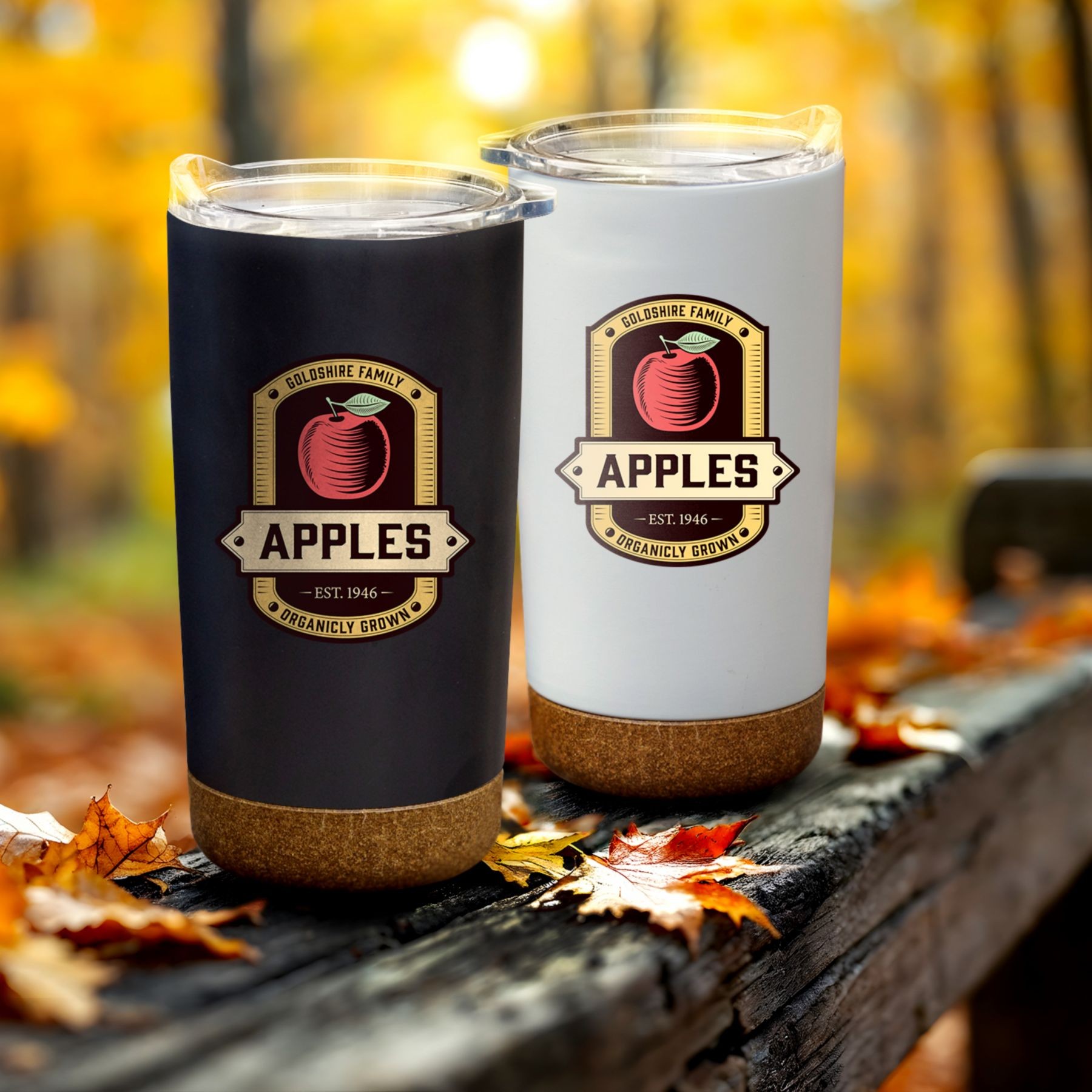 Picture of Full Color Cork Bottom Tumbler 18 Oz