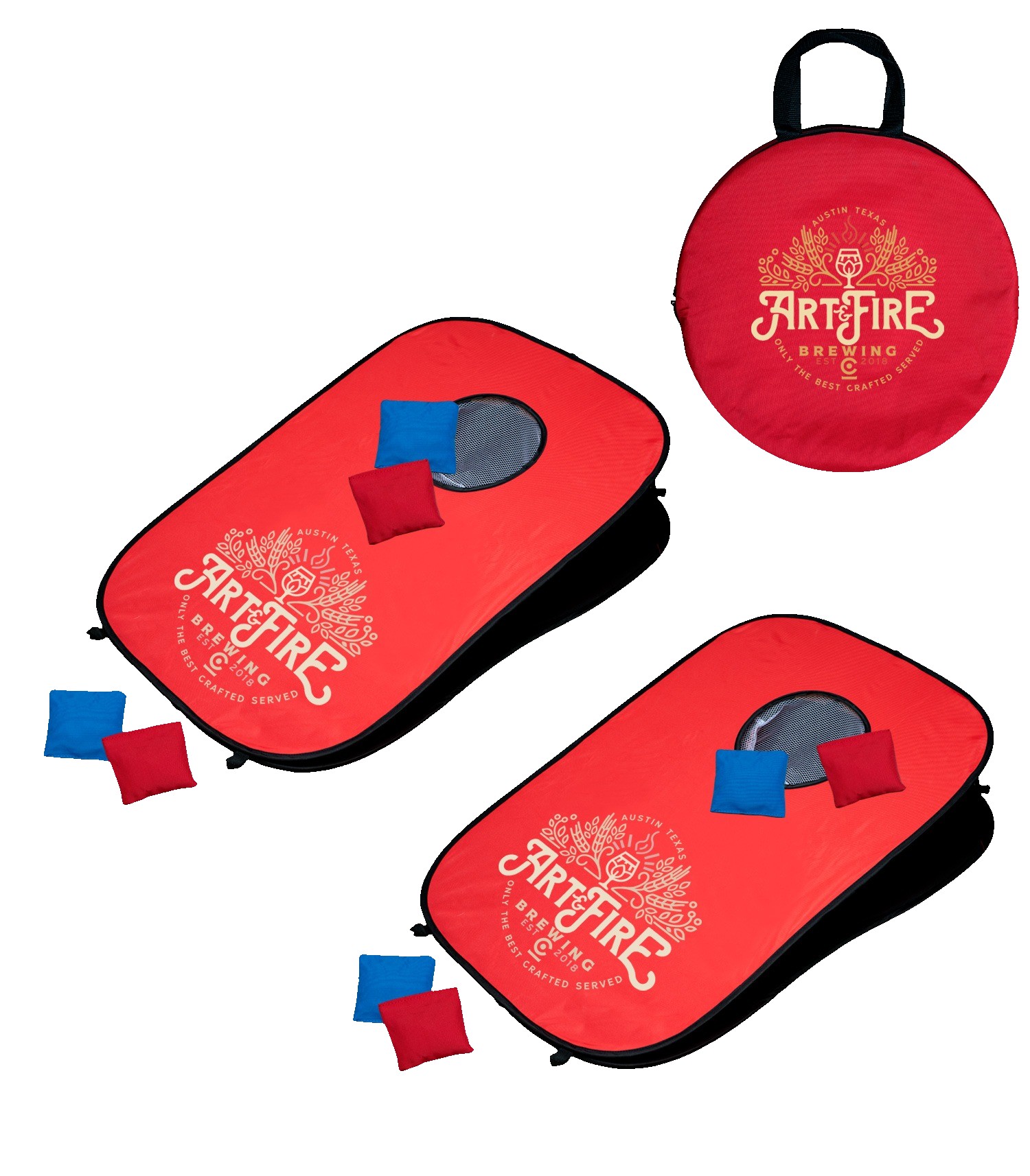 Picture of Portable Pop-Up Cornhole Game