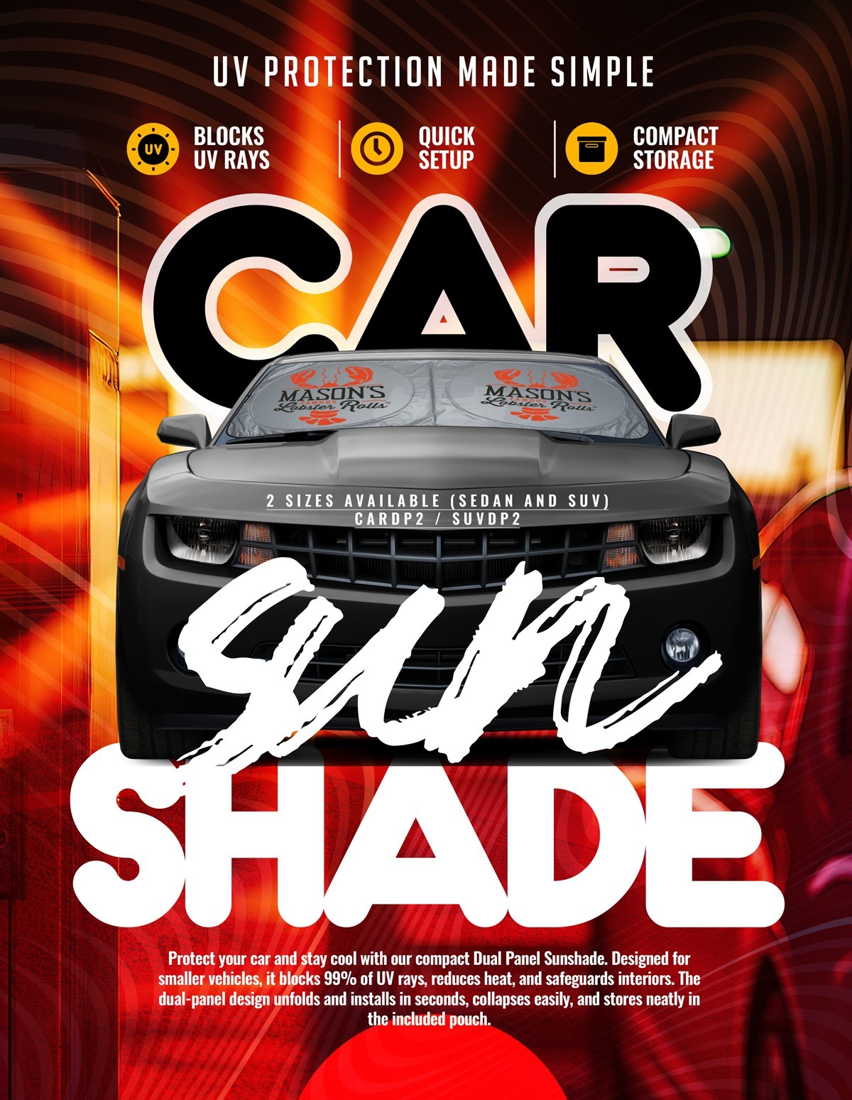 Picture of Dual Panel Car Shade