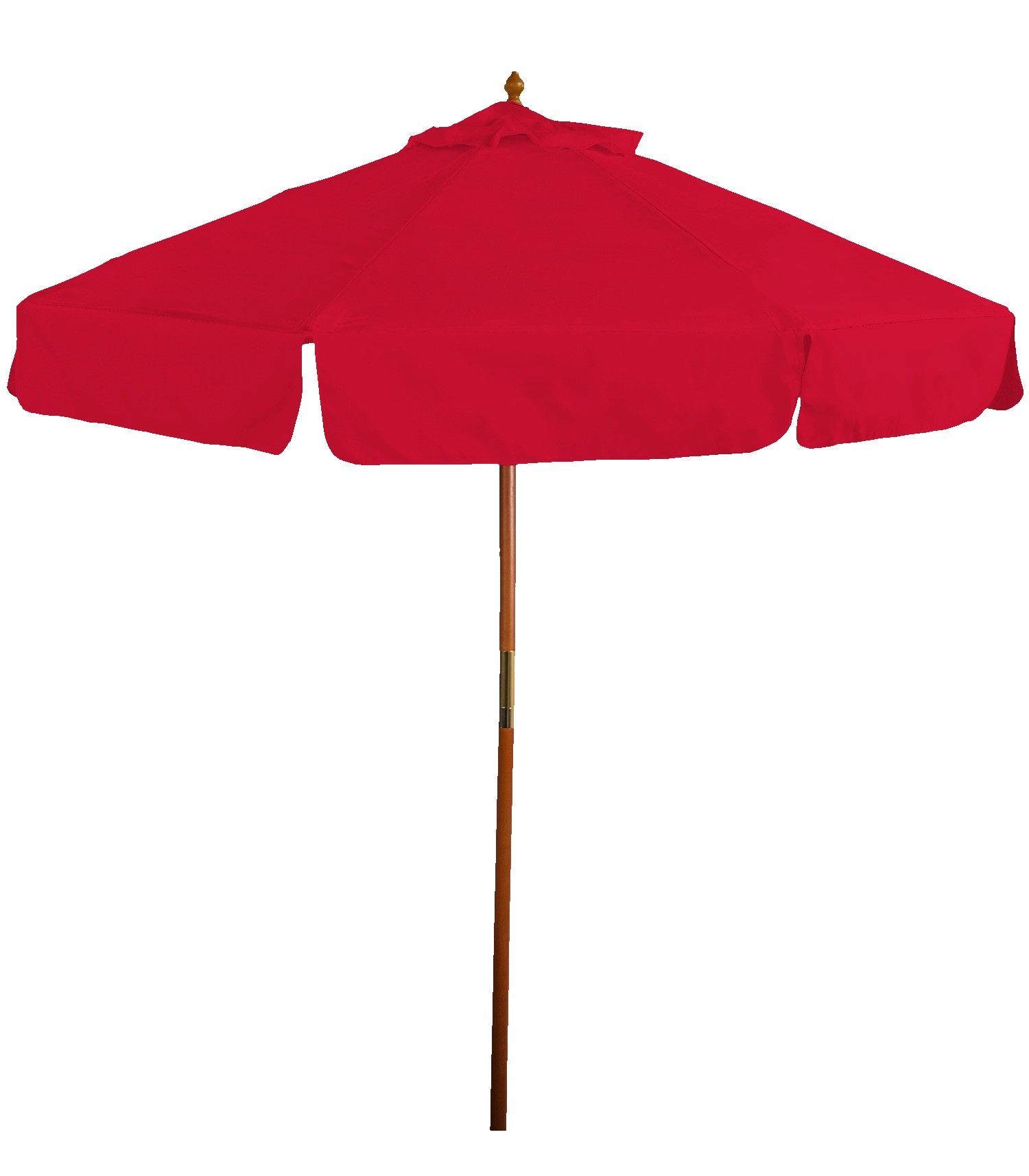 Picture of 7' Wooden Market Umbrella with Valence