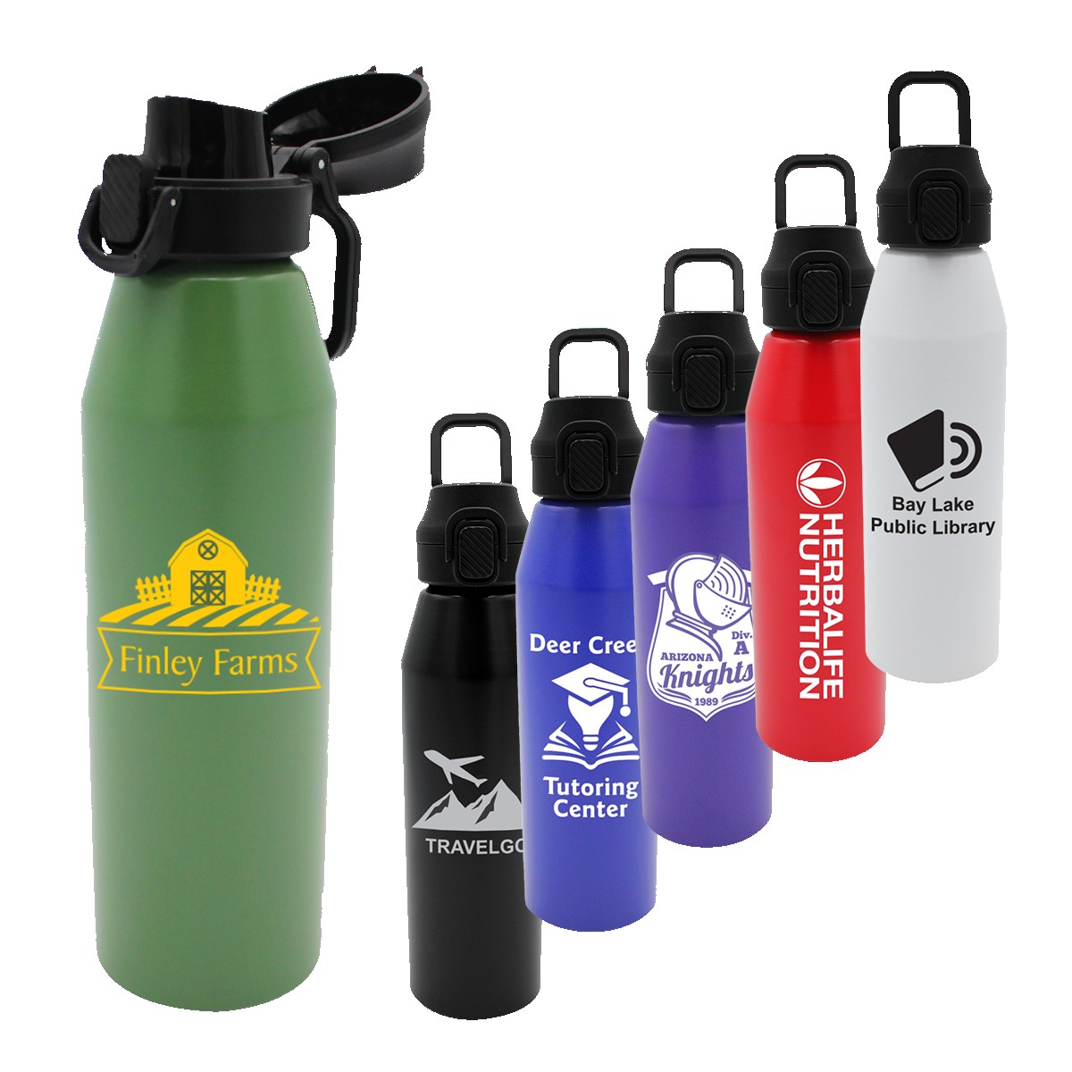 Picture of 25 oz. Recycled Aluminum Bottle with Chug Lid