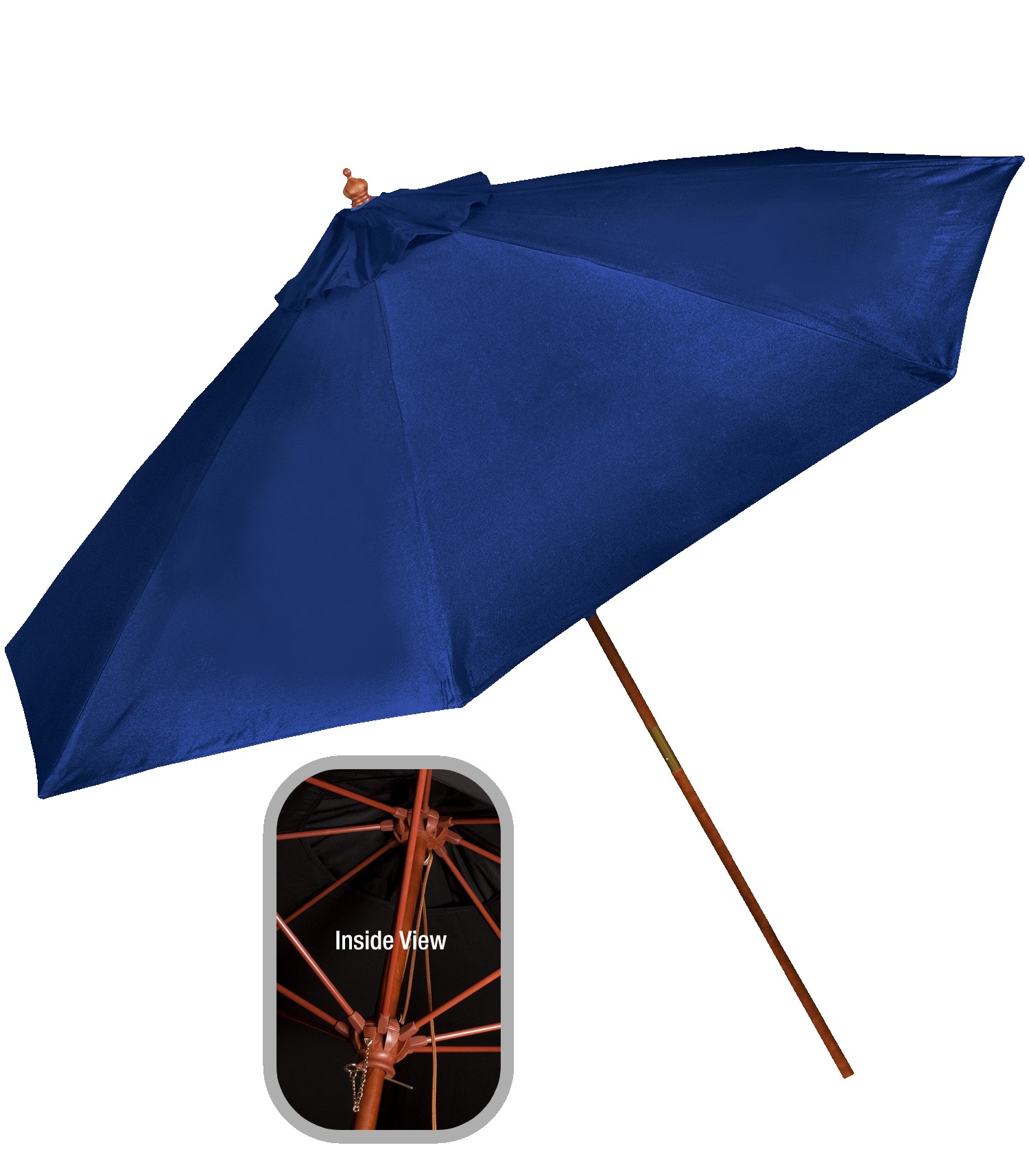 Picture of 9' Wooden Market Umbrella