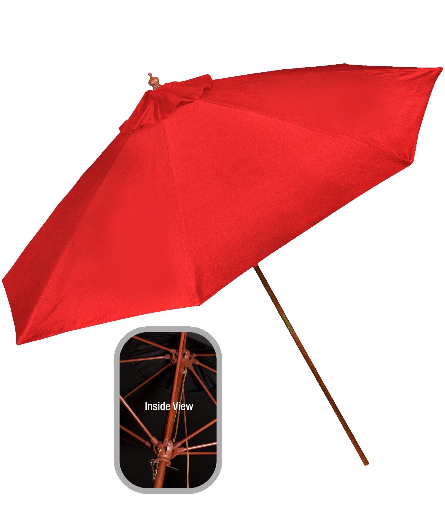 Picture of 9' Wooden Market Umbrella