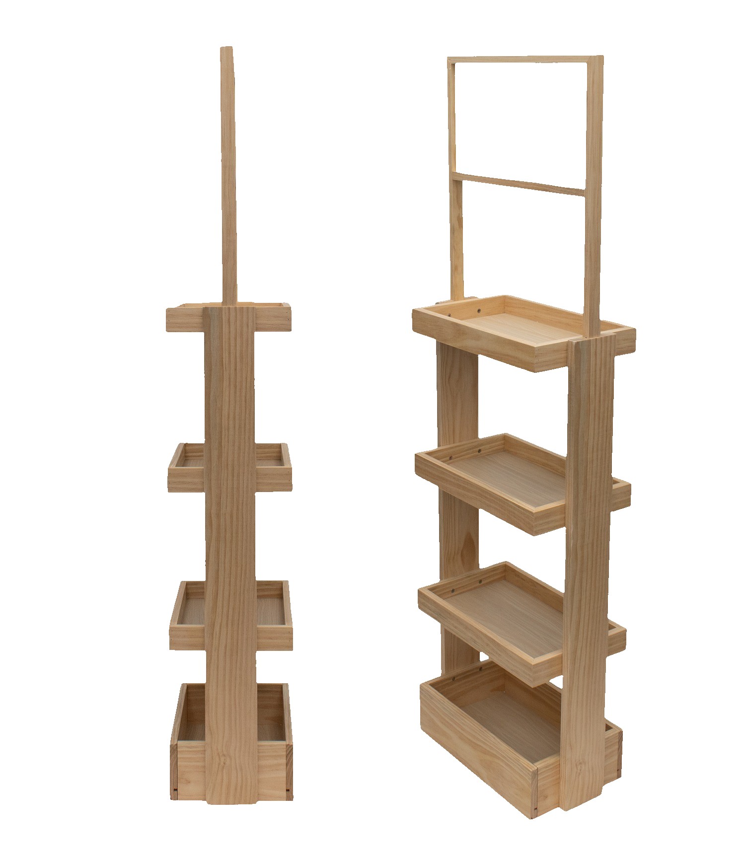 Picture of 4-Shelf Wood Display Stand