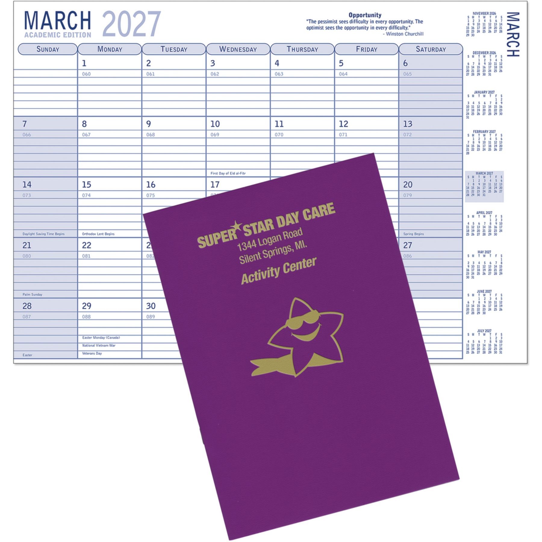 Picture of Summit Academic 7x10 Monthly Planner