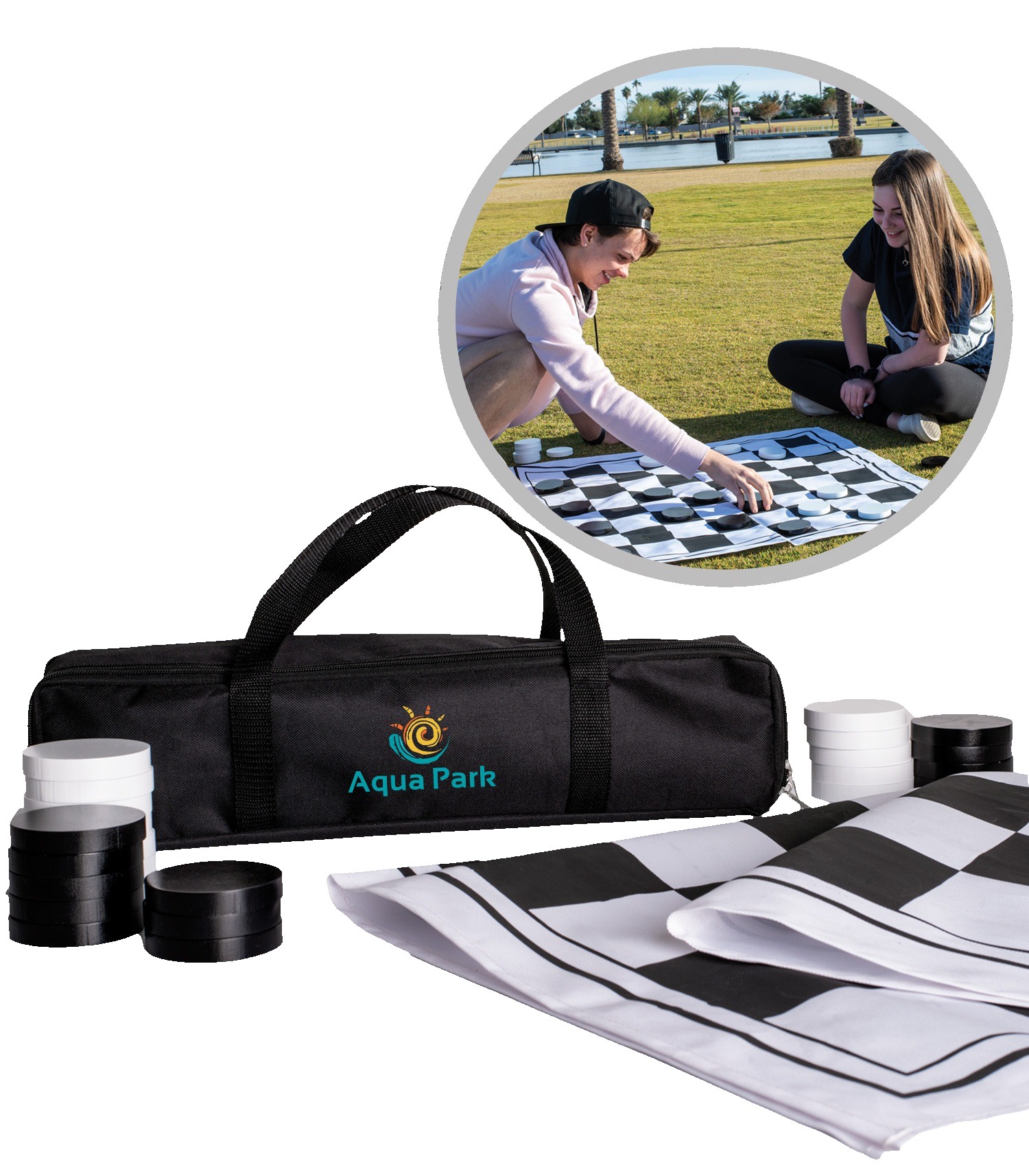 Picture of Giant Checkers Game