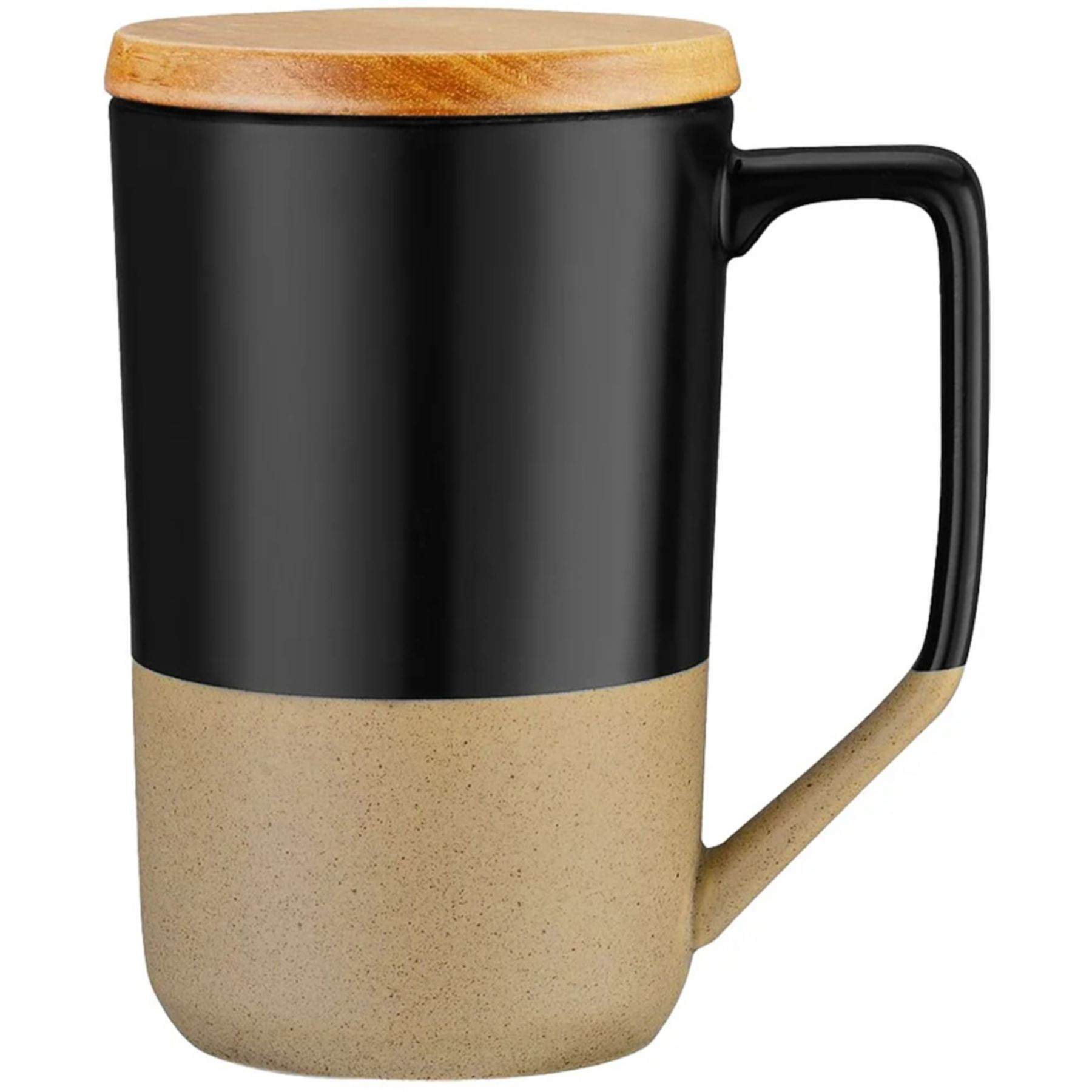 Picture of Two Tone Ceramic Mug With Lid 15 Oz