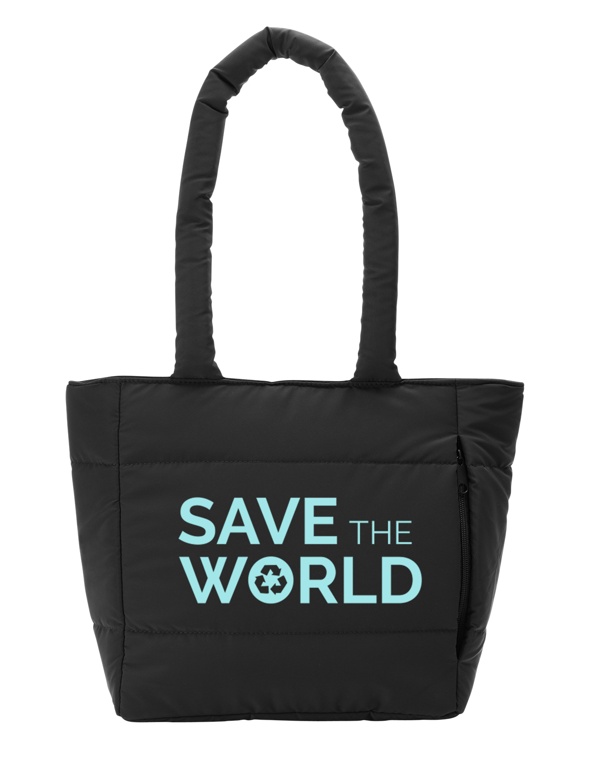 Picture of Eco Friendly Quilted Lunch Cooler Tote Bag.