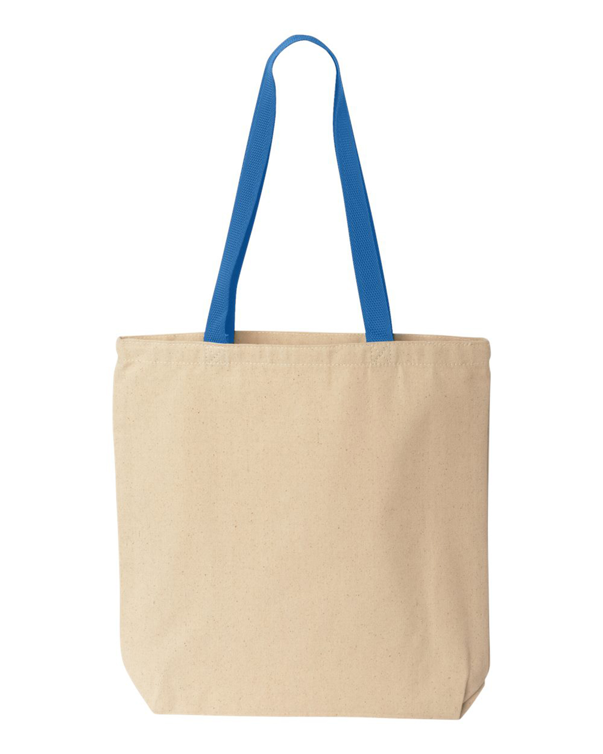 Picture of Natural Tote with Contrast-Color Handles.
