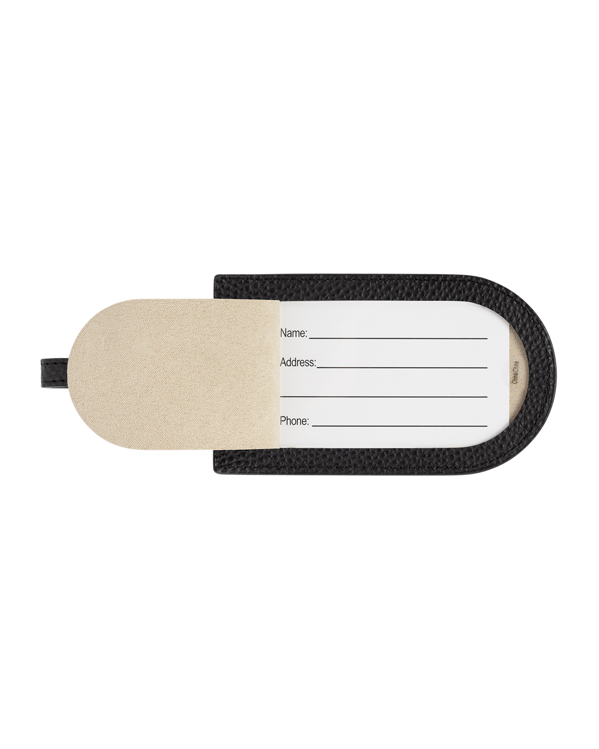 Picture of Pebble Grain AirTag Luggage Tag.