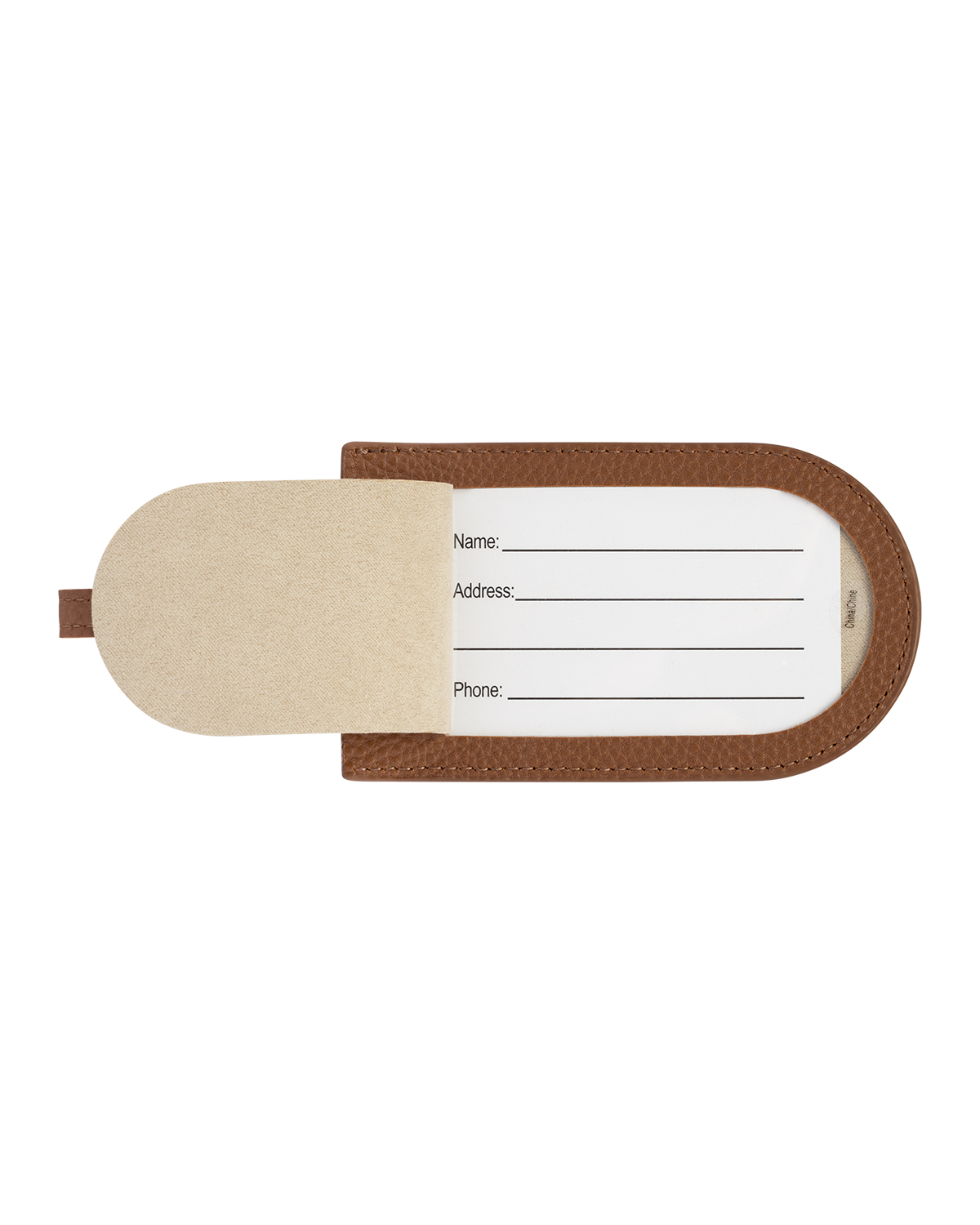 Picture of Pebble Grain AirTag Luggage Tag.
