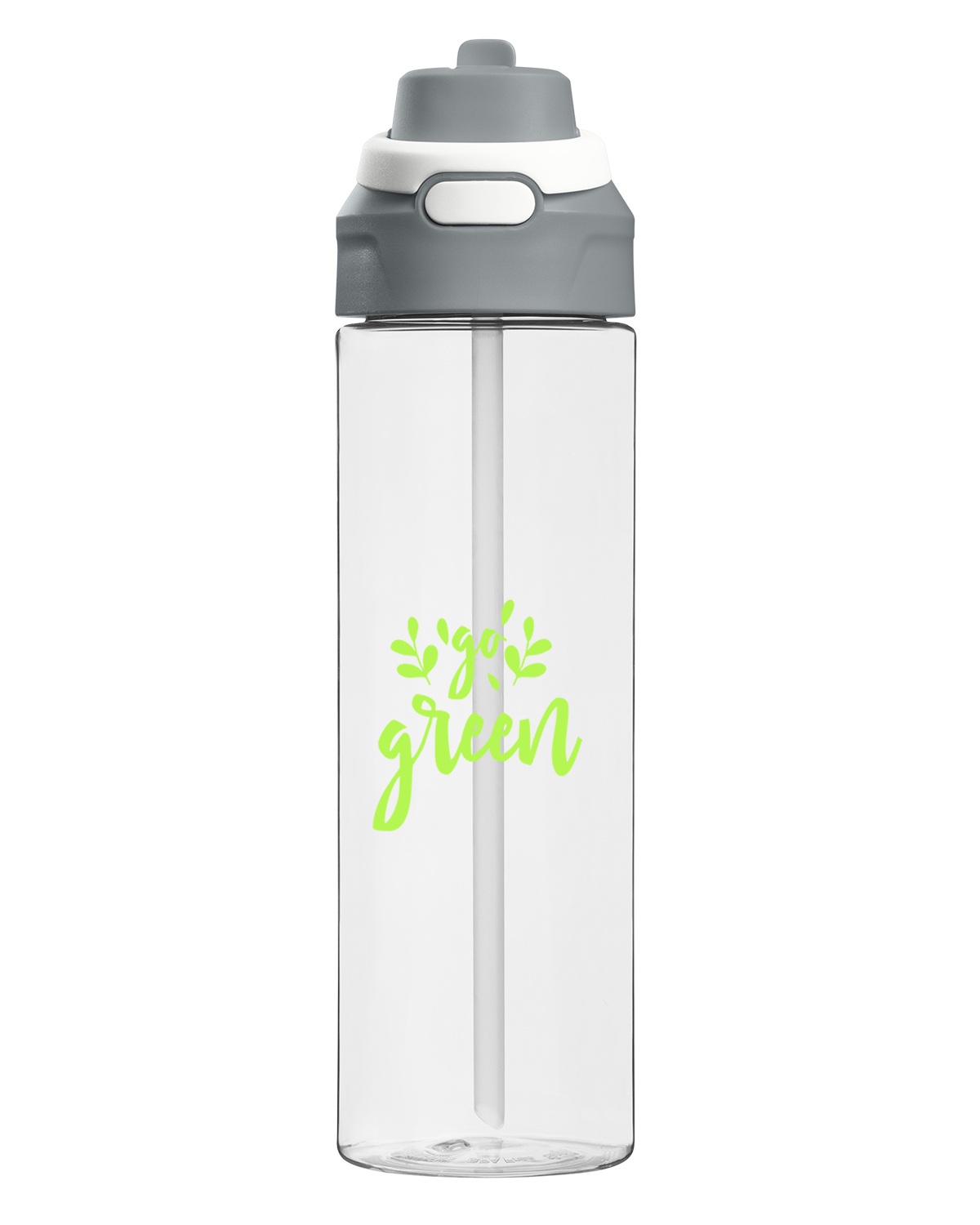 Picture of 28 oz. Iris Recycled PET Flip Straw Bottle.
