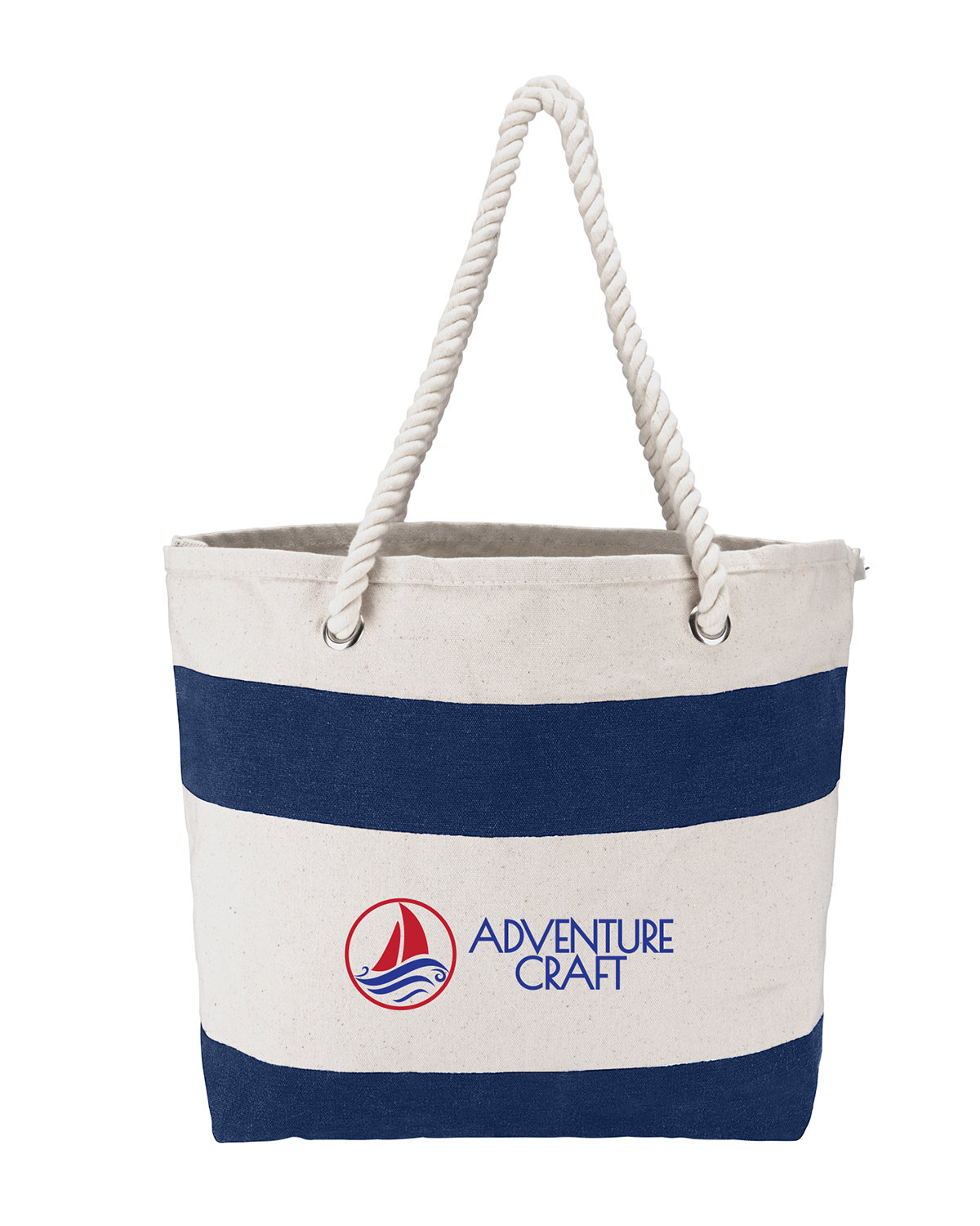 Picture of Cotton Resort Tote Bag with Rope Handle.