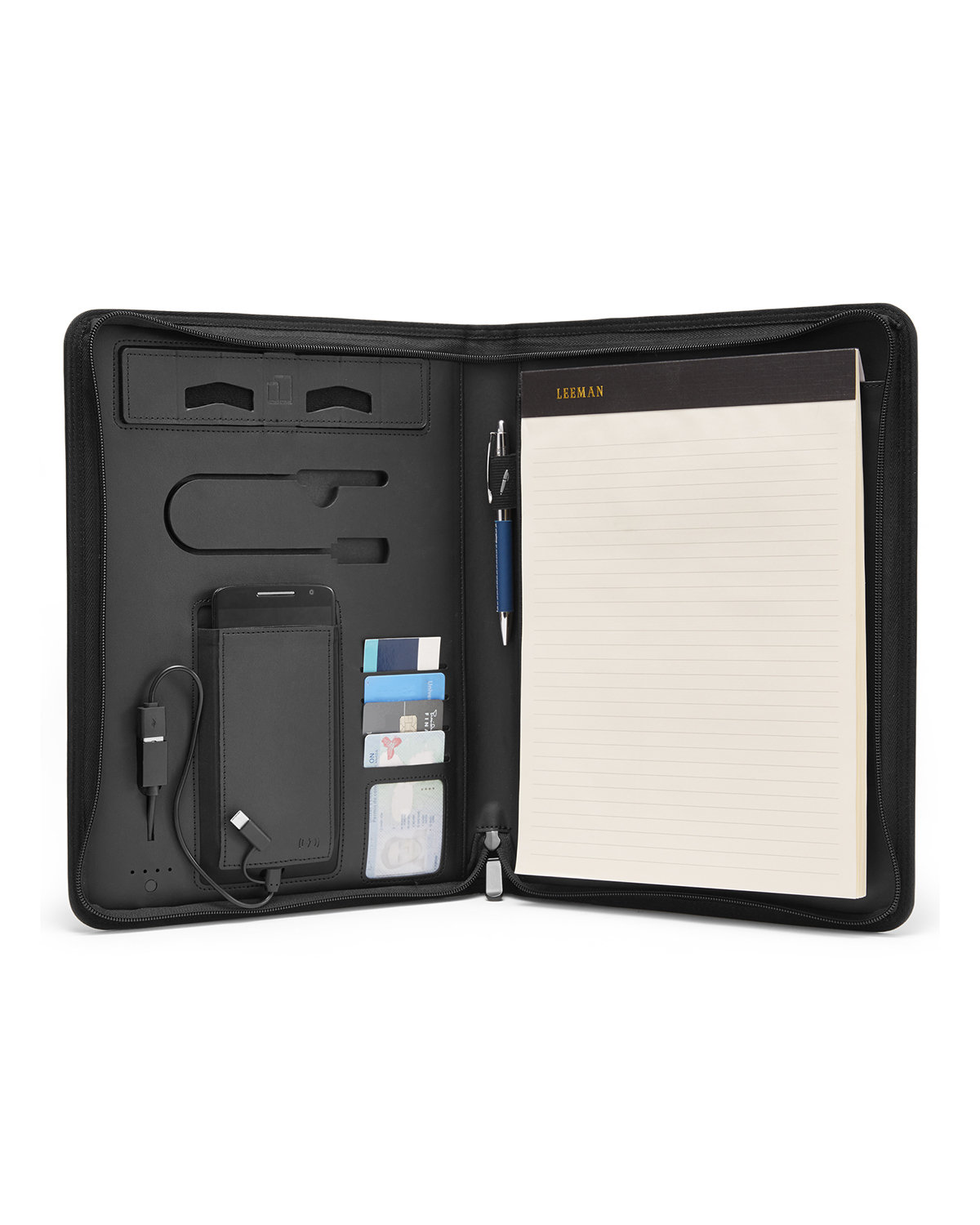 Picture of Roma Tech Portfolio With Power Bank And Wireless Charger.