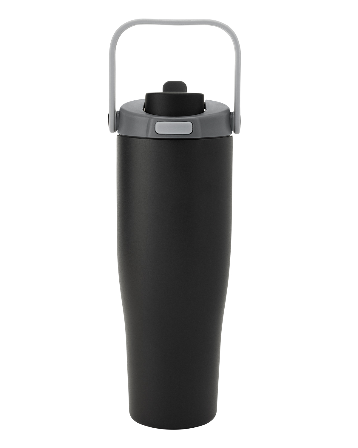 Picture of 30 oz. Lily Recycled Stainless Steel Vacuum Tumbler with Flip Straw and Top Handle.