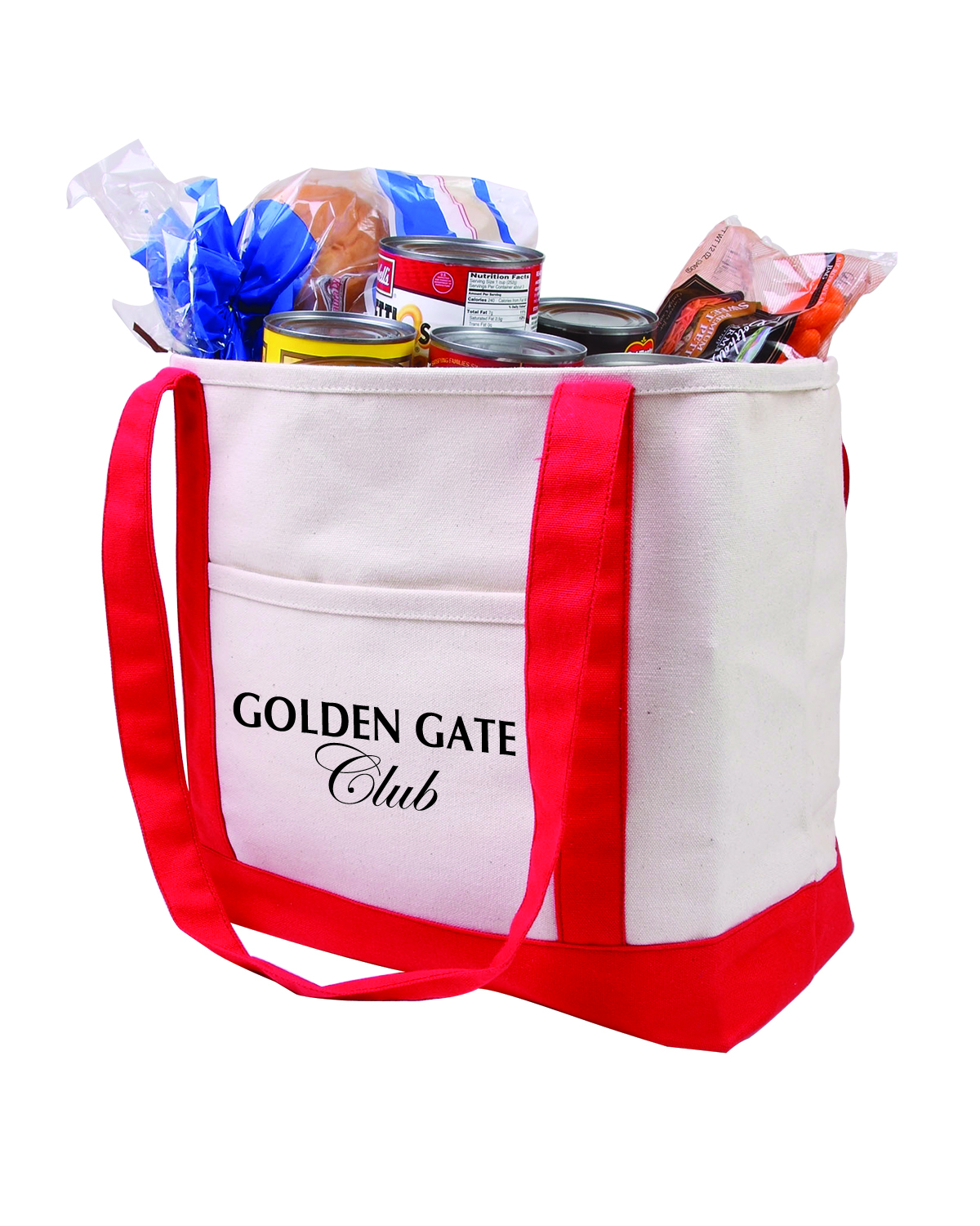Picture of Cotton Canvas Boat Tote Bag.